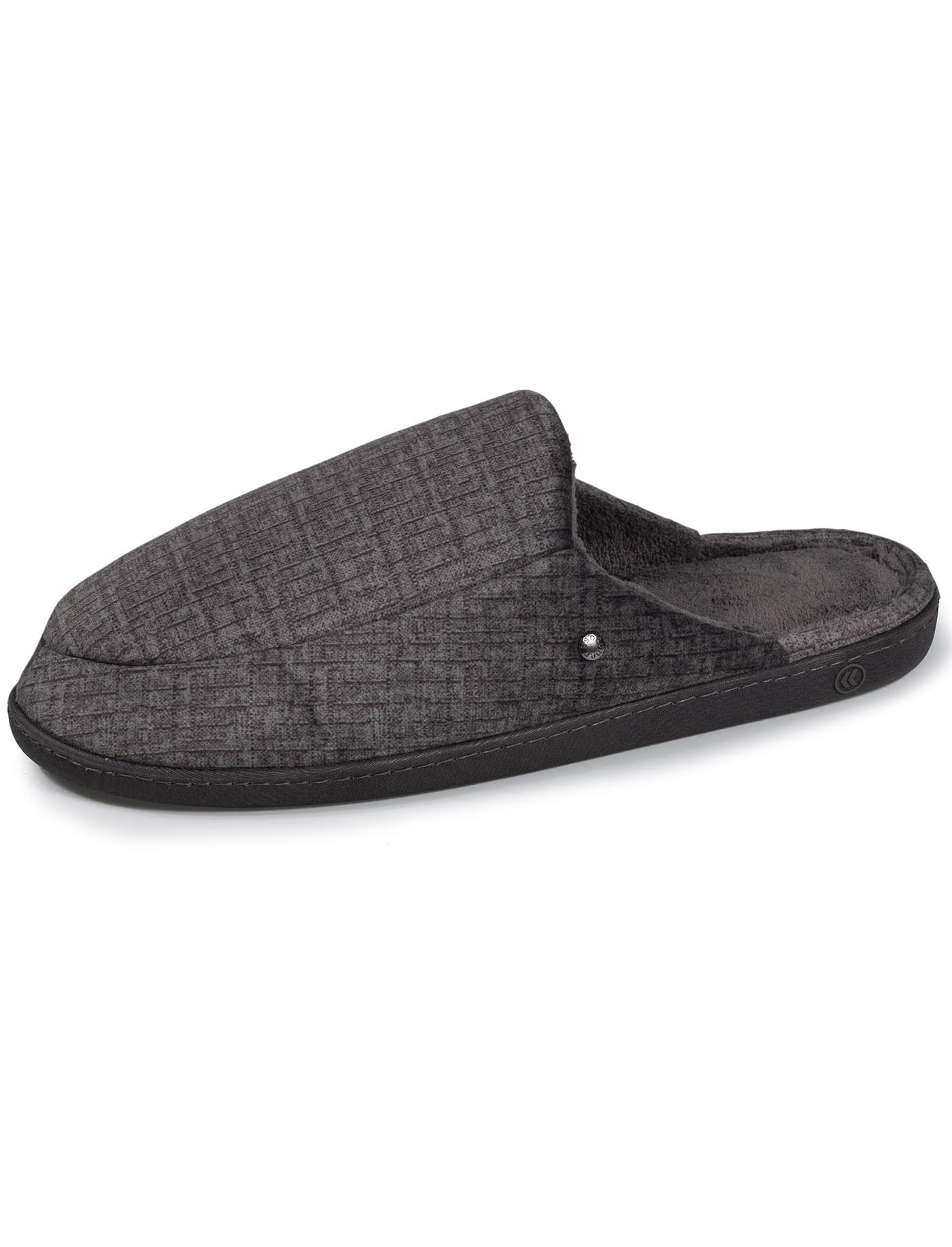 isotoner-chaussons-mules-homme-gris-premium image 6