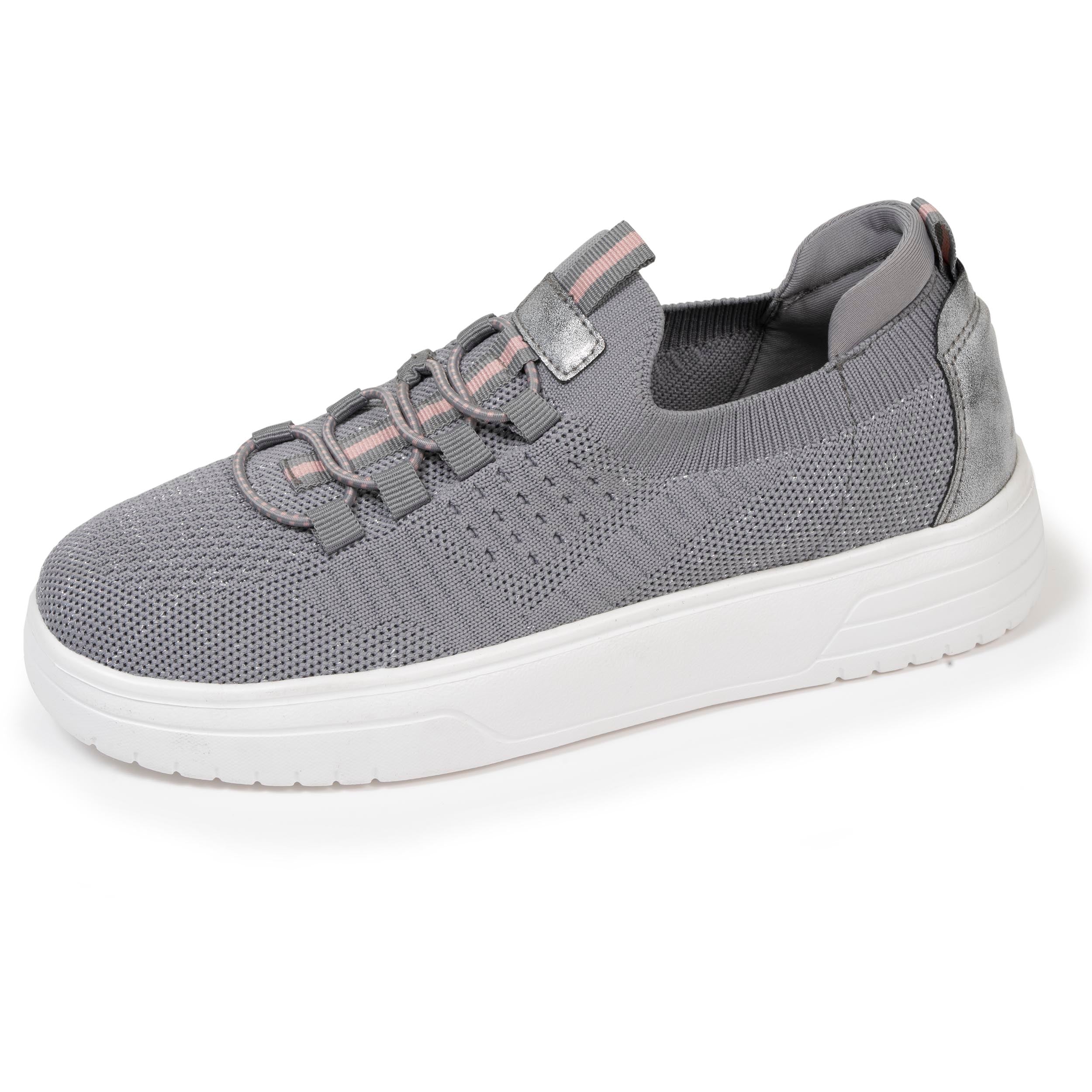 isotoner-baskets-slip-on-plateforme-femme-gris-m-moire-de-forme image 1