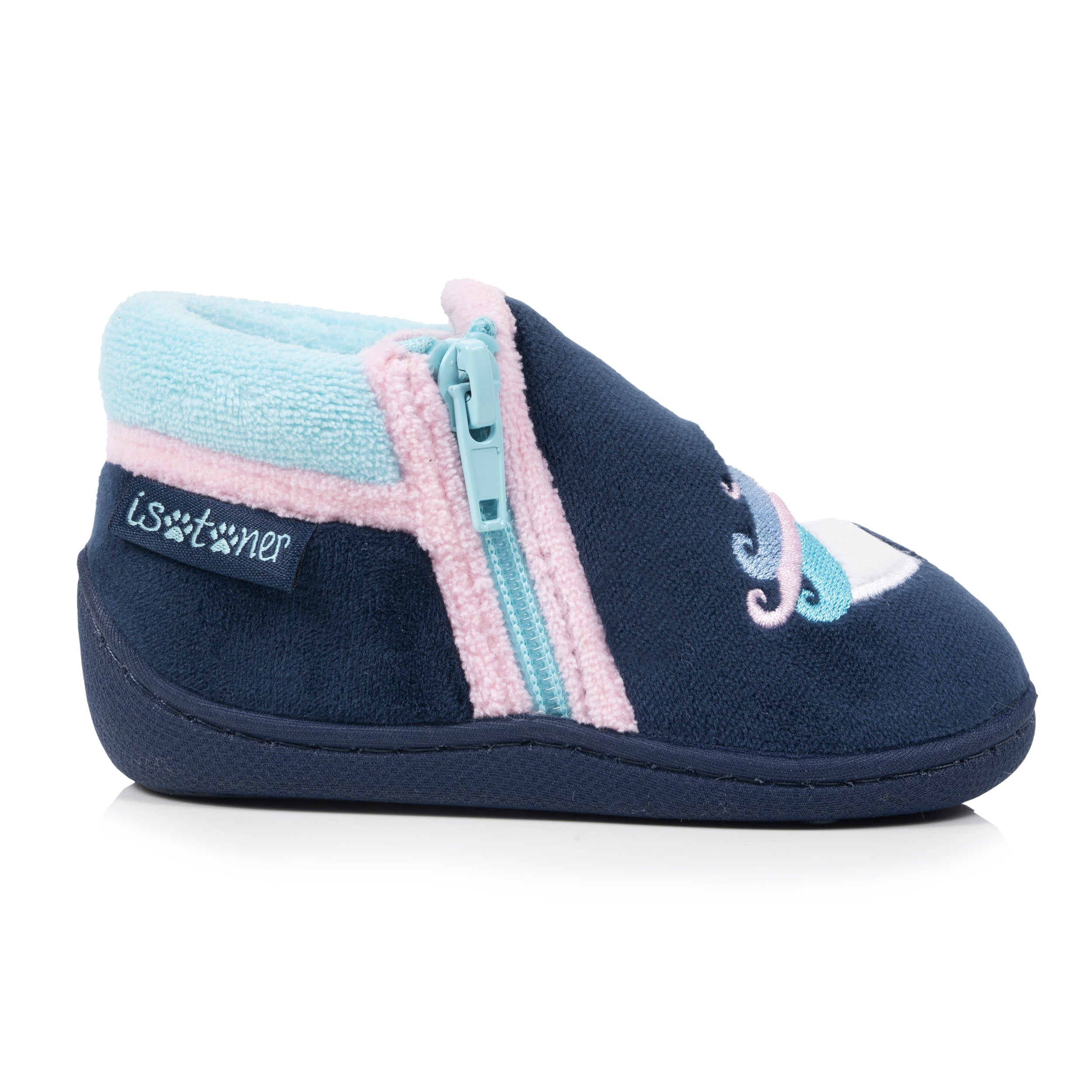 isotoner-chaussons-bottillons-zip-b-b-marine image 8