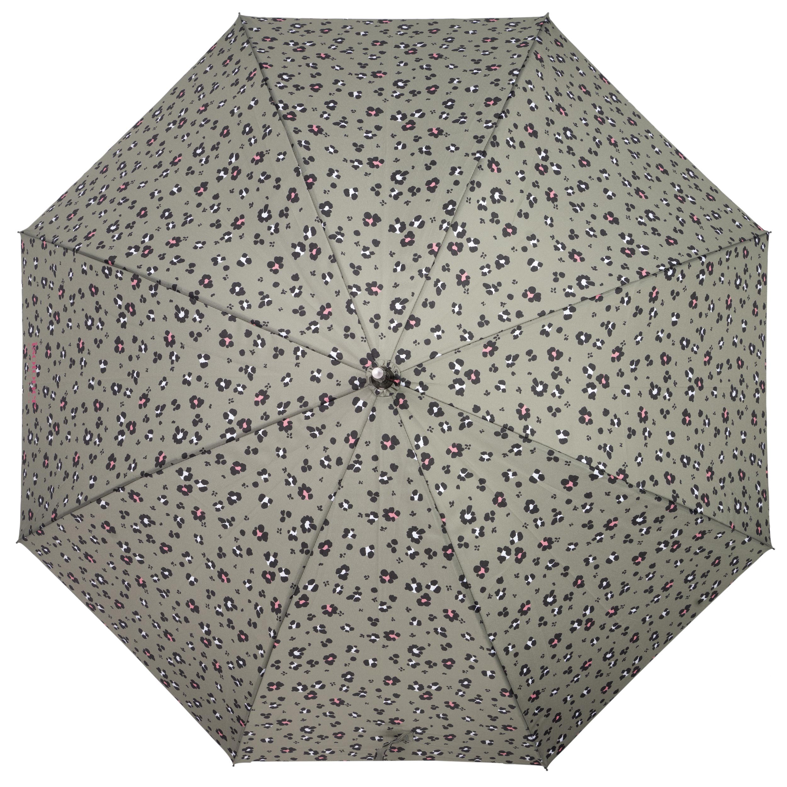 isotoner-parapluie-canne-auto-l-opard-kaki-90-cm image 3