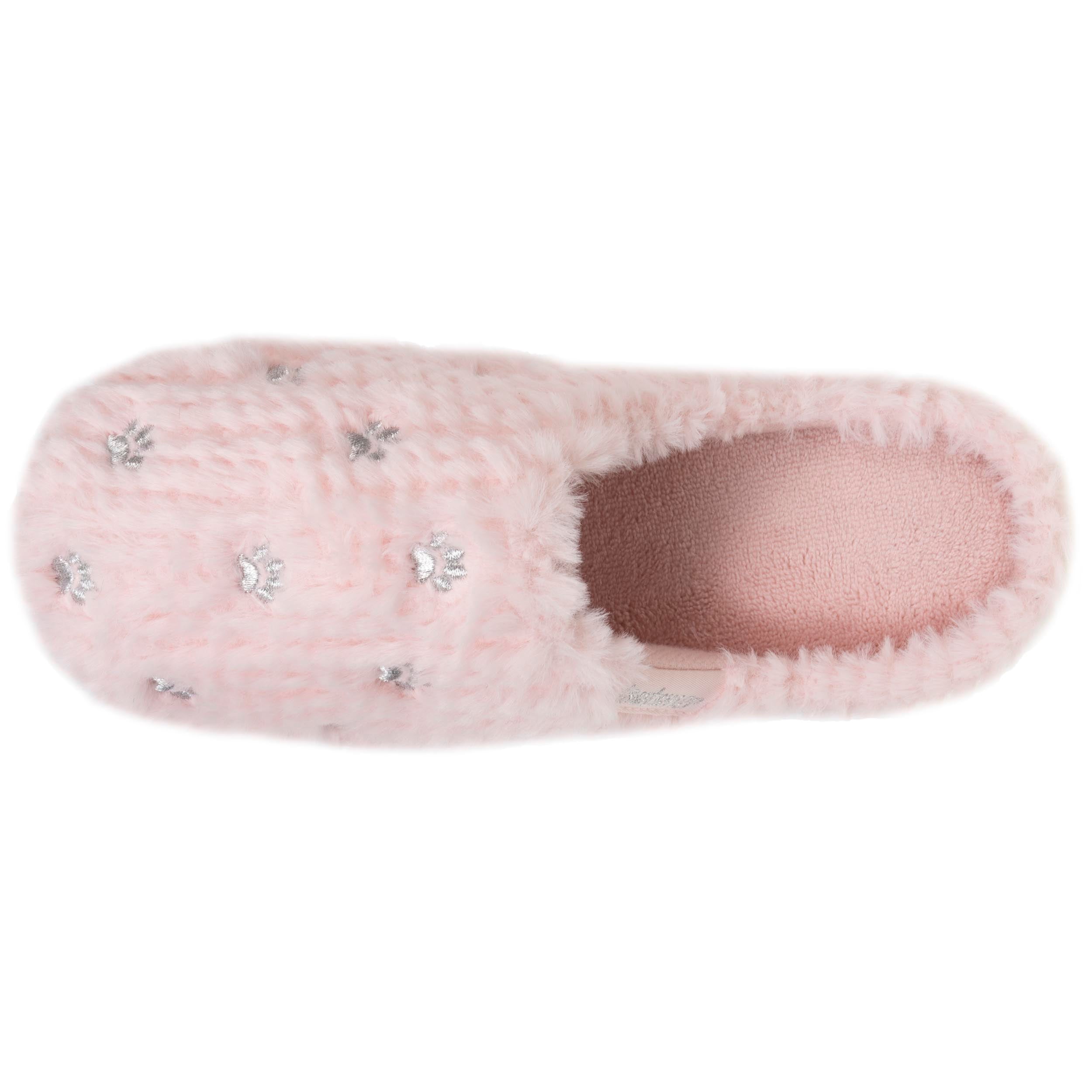 isotoner-chaussons-mules-junior-rose-chat image 2