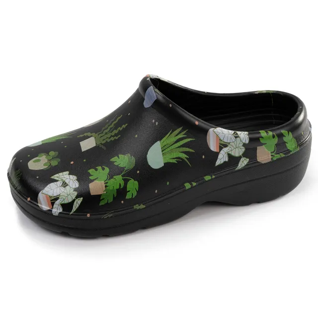isotoner-sabots-de-jardin-everywear-femme-noir-plante image 1