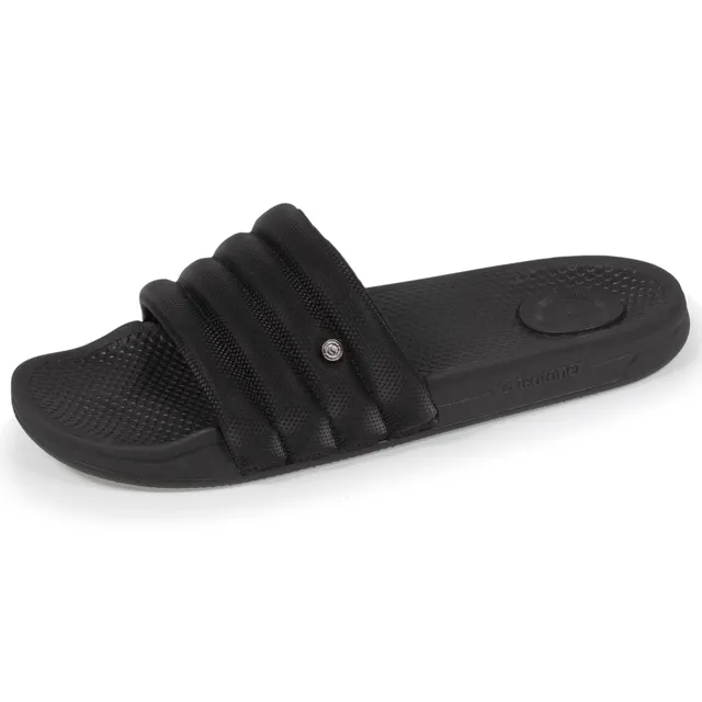 isotoner-mules-claquettes-femme-matelass-noir image 1