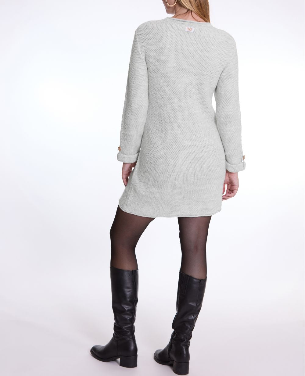 cache-c-ur-honey-robe-pull-de-grossesse-et-d-allaitement-gris-perle image 4