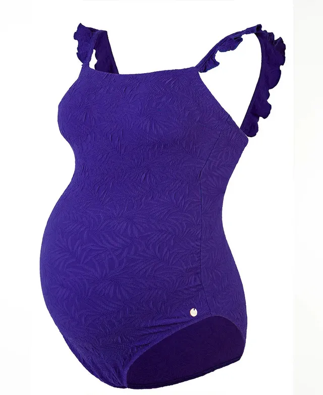 cache-c-ur-maillot-de-bain-de-grossesse-une-pi-ce-maldives-violet image 1