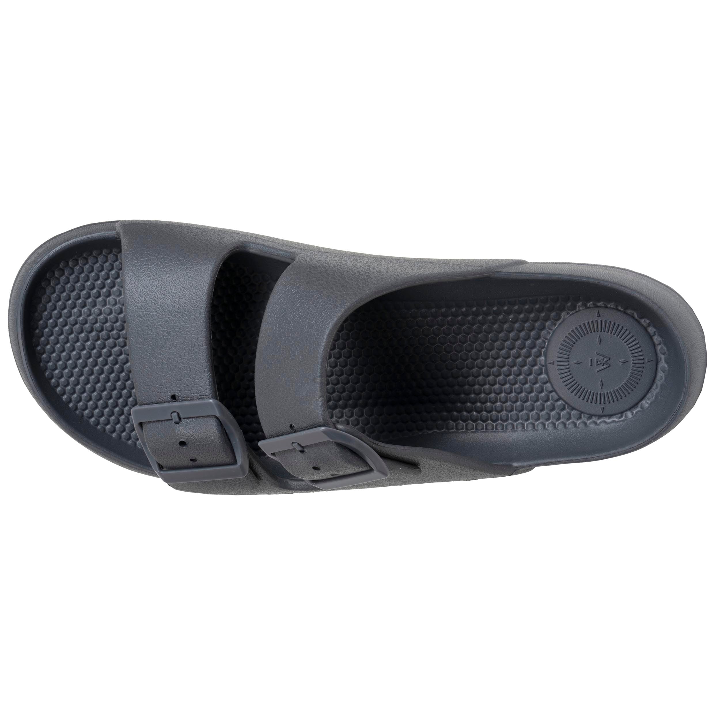 isotoner-mules-claquettes-homme-ajustables-gris image 2