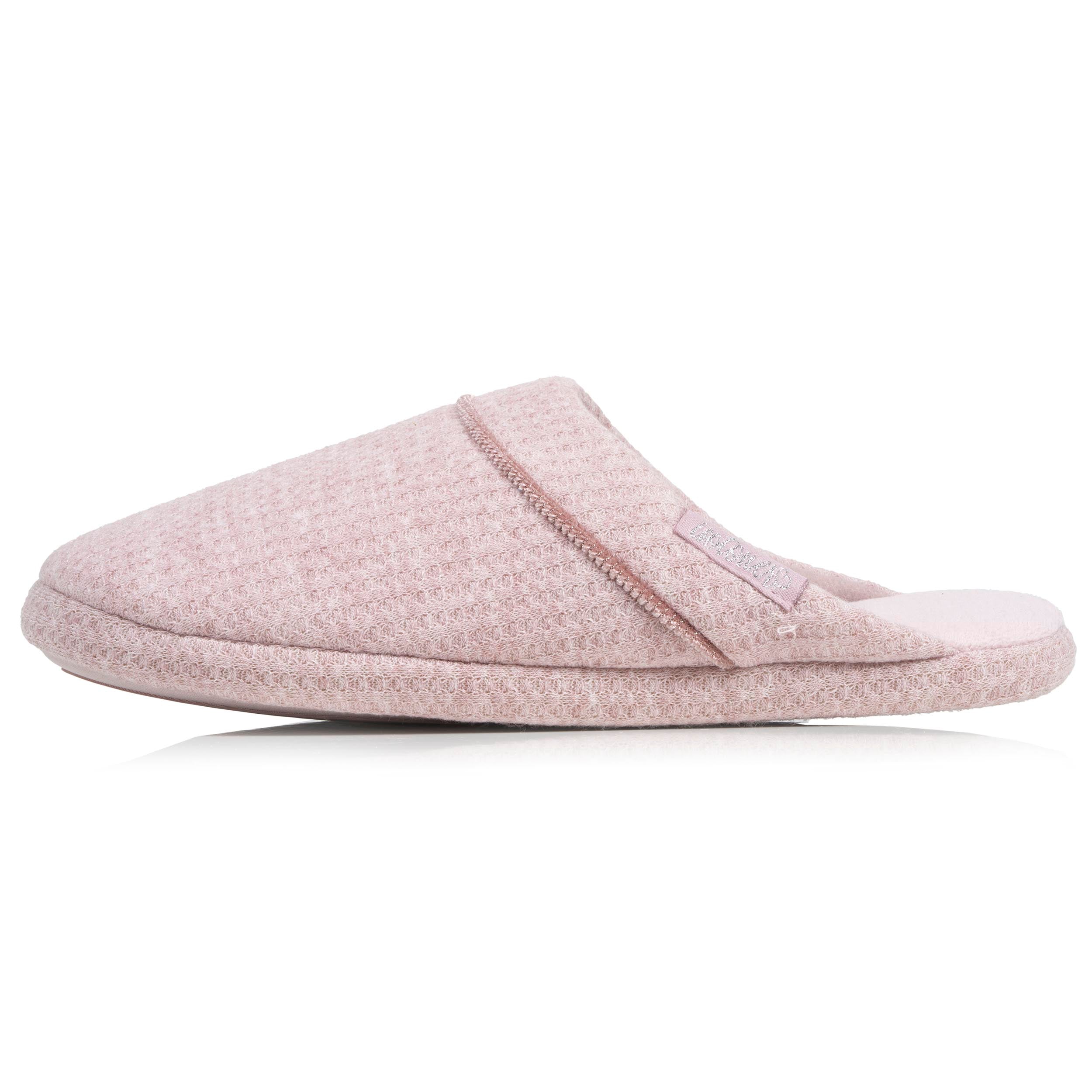 isotoner-mules-femme-blush-chin-maille-nid-d-abeille image 3