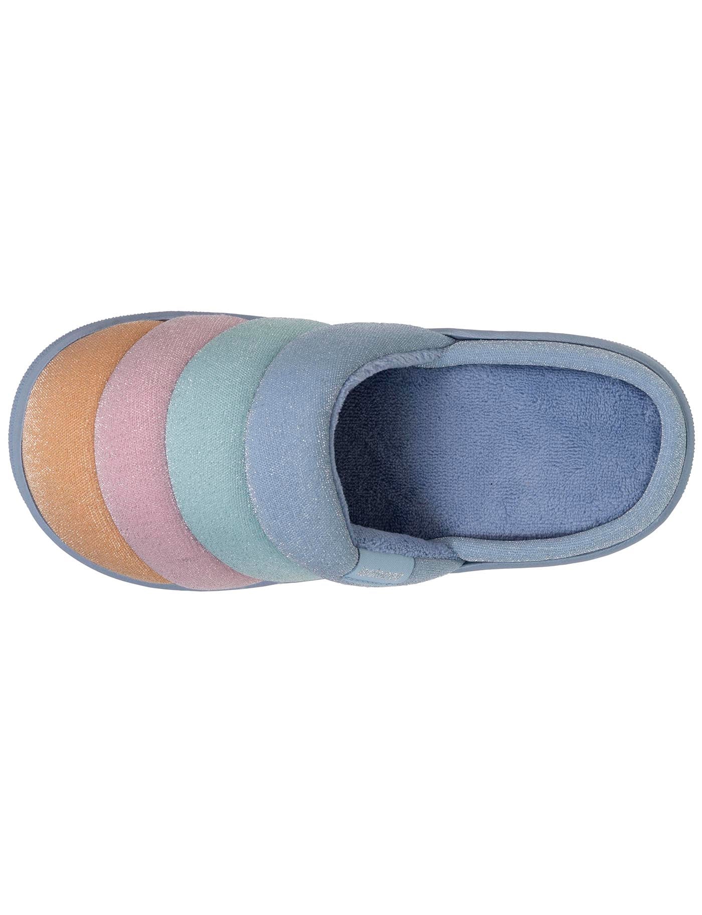 isotoner-chaussons-mules-femme-bloup-arc-en-ciel image 7