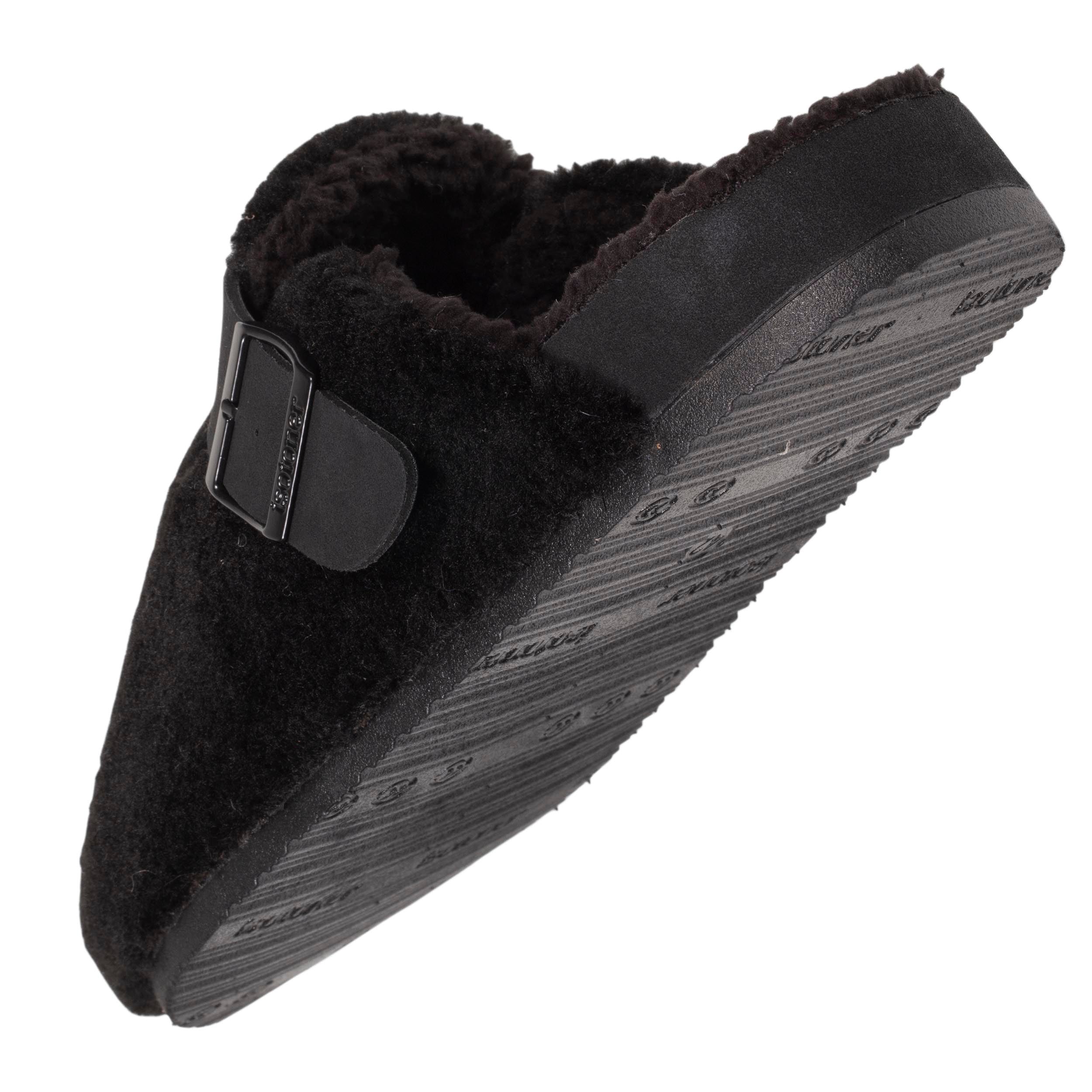 isotoner-chaussons-mules-sabot-homme-noir-sherpa-everywear image 5