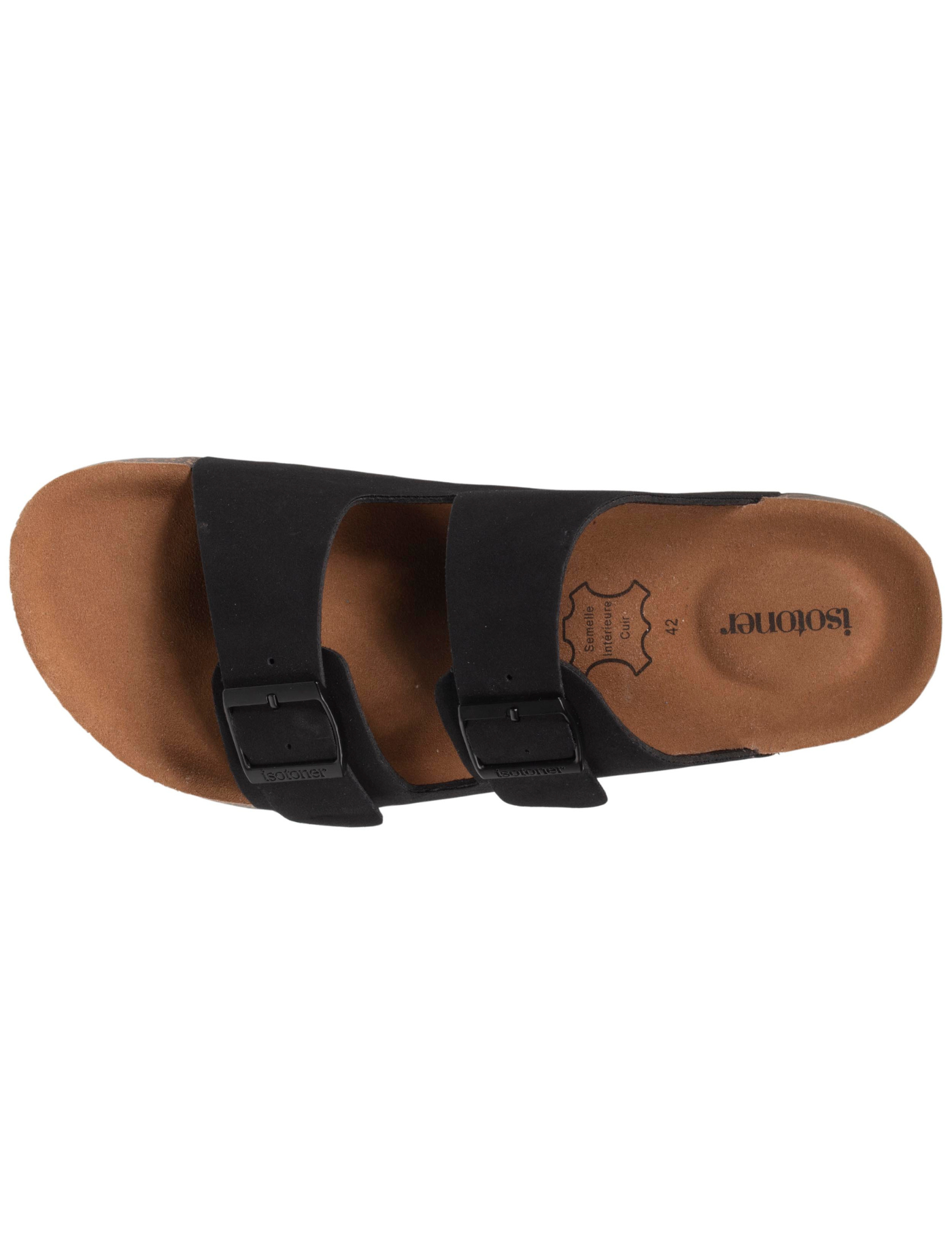 isotoner-mules-sandales-homme-double-bride-noir image 7