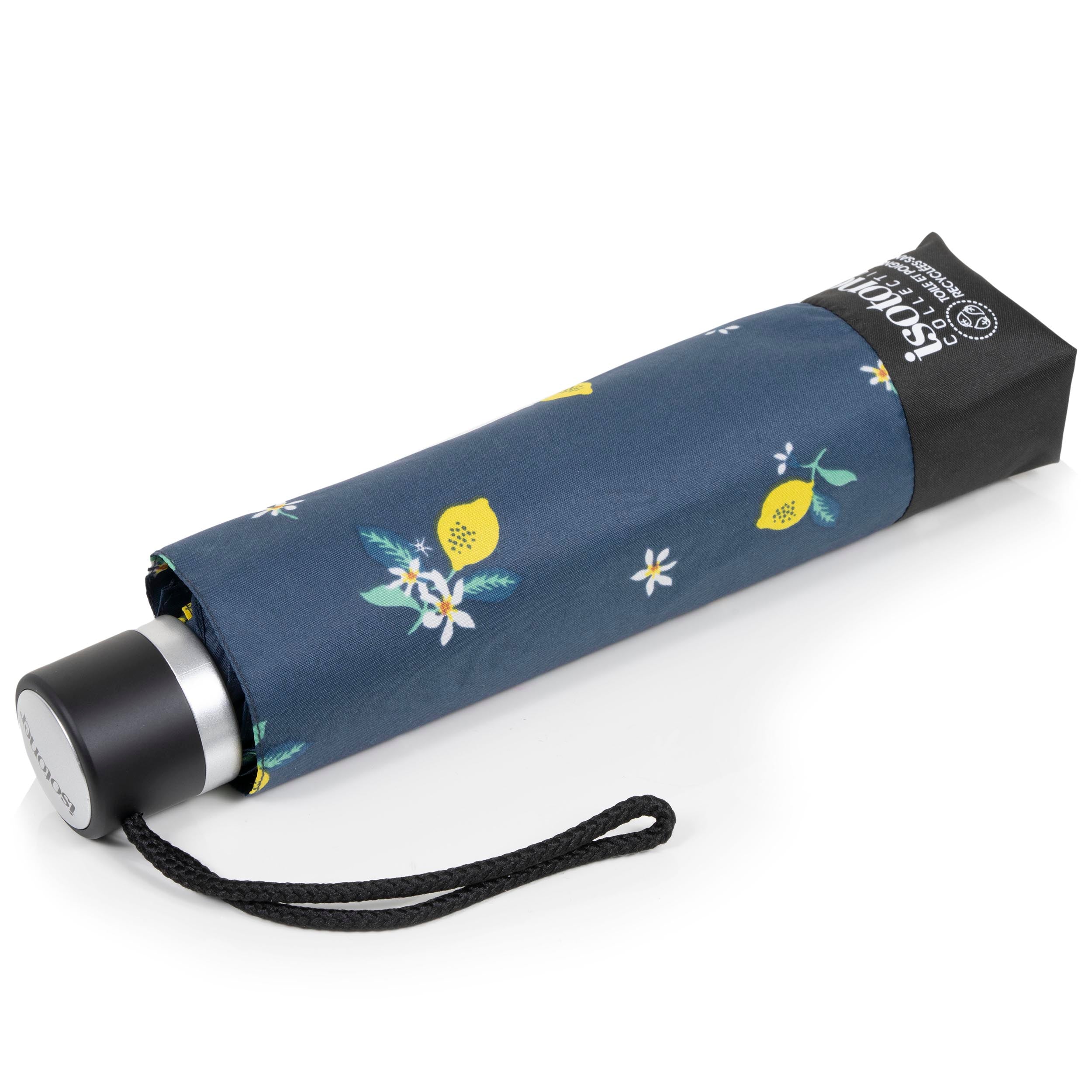 isotoner-parapluie-petit-prix-citron-jaune-8-baleines-acier image 1