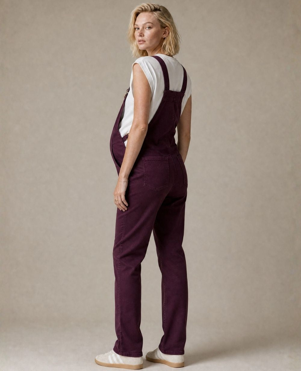 cache-c-ur-salopette-de-grossesse-andy-prune-jambes-larges image 2