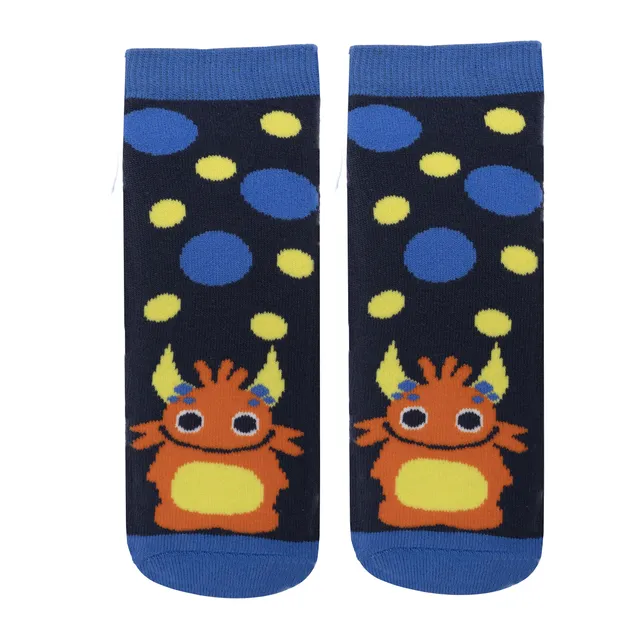 isotoner-chaussettes-antid-rapantes-enfant-orange-monstre-5-8-ans image 1