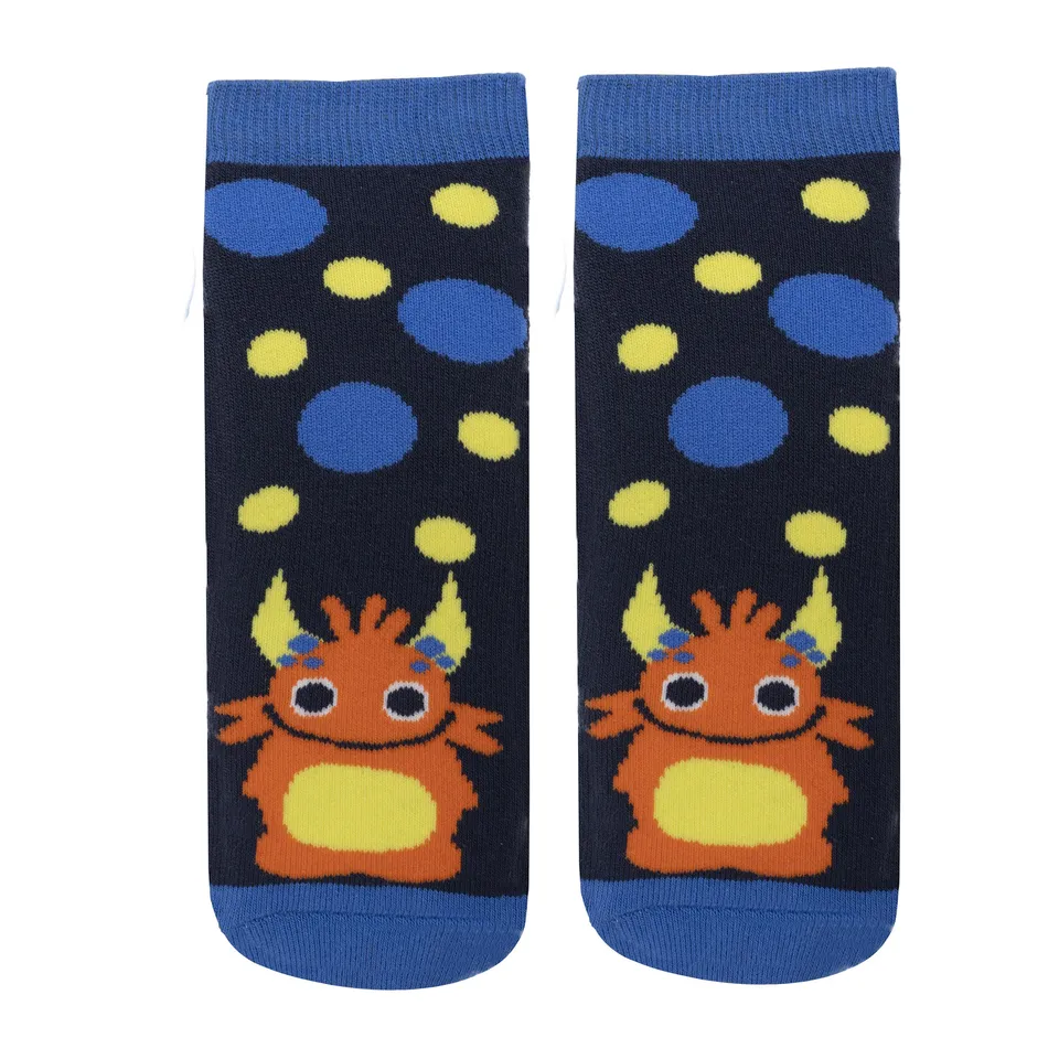 isotoner-chaussettes-antid-rapantes-enfant-orange-monstre-5-8-ans image 1