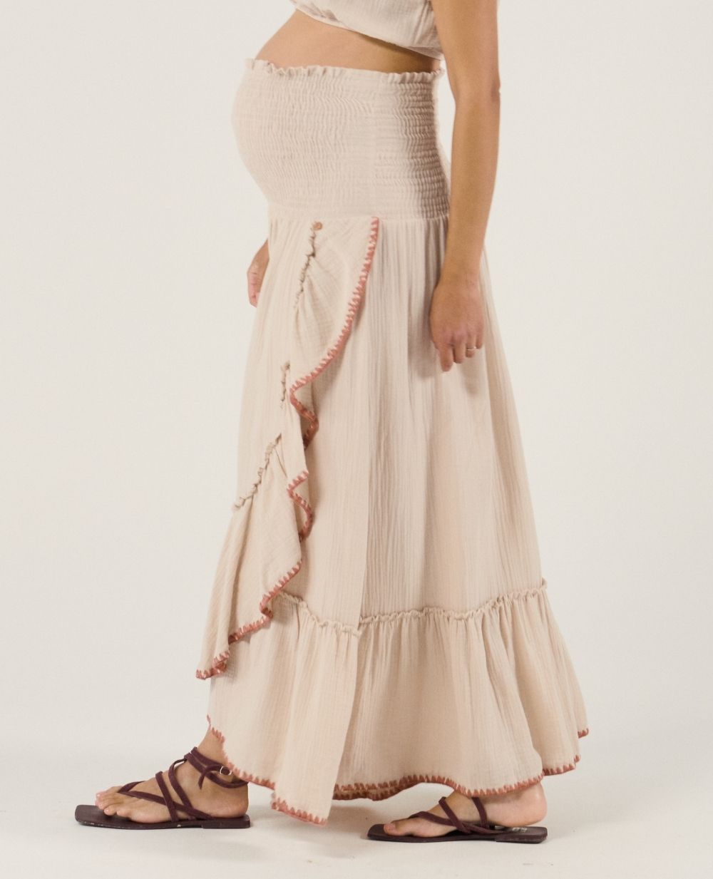 cache-c-ur-laila-robe-jupe-de-maternit-2-en-1-beige image 5