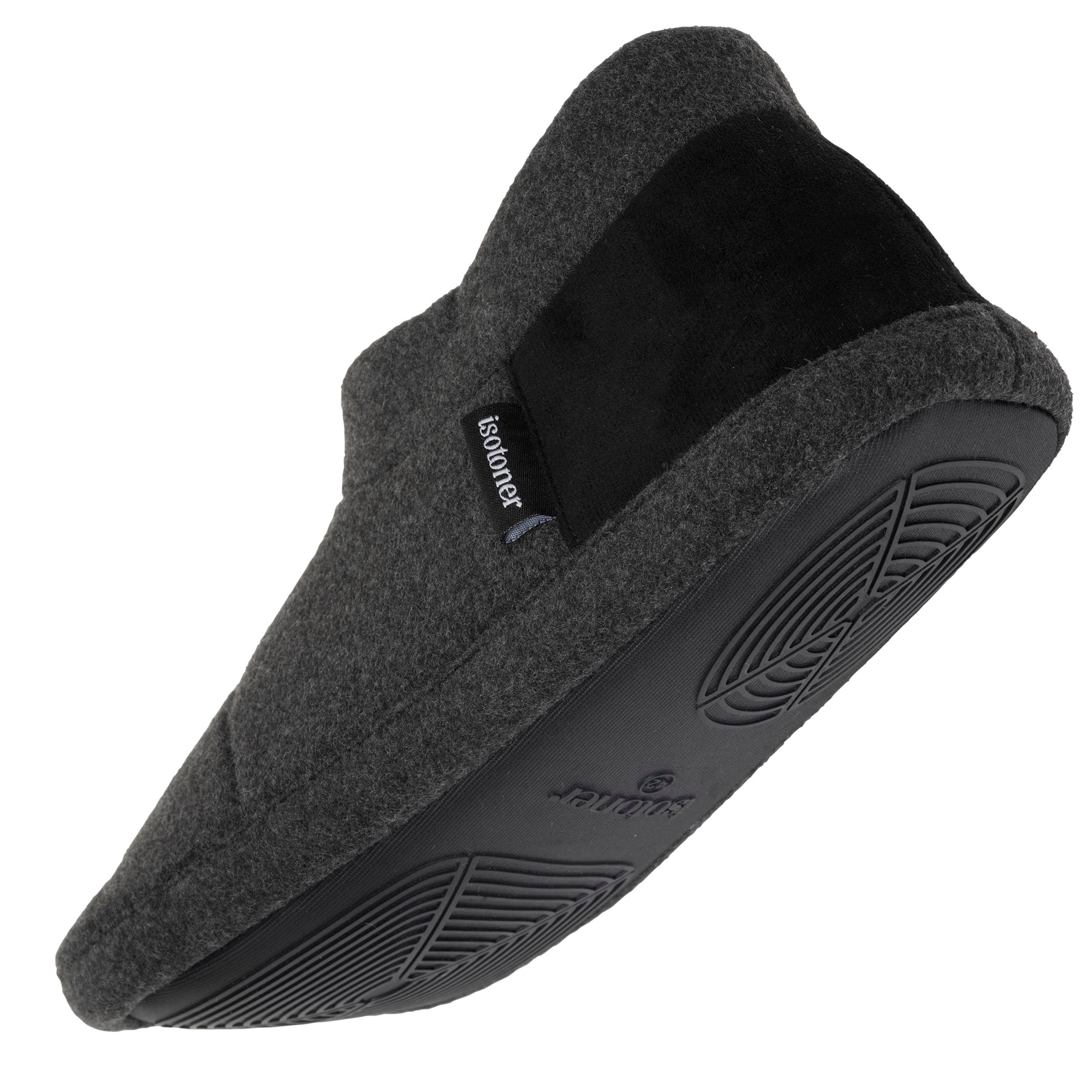 isotoner-chaussons-bottillons-homme-gris-chin-fonc image 5