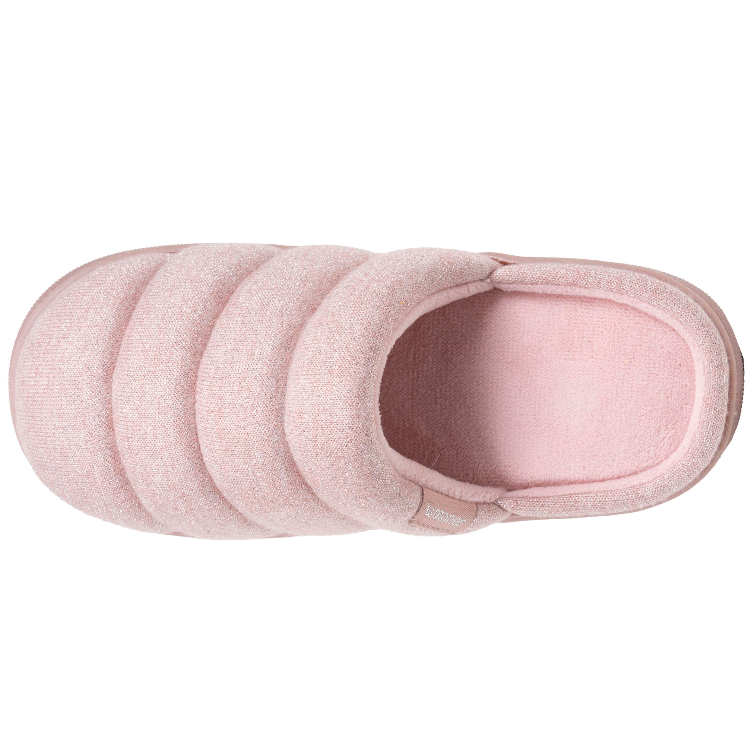isotoner-chaussons-mules-femme-bloup-blush-maille-m-tallis-e image 3