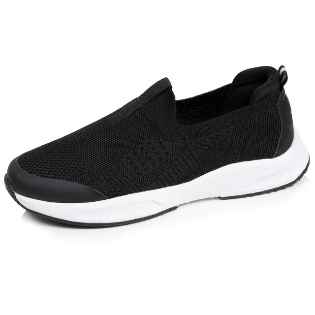 isotoner-baskets-femme-slip-on-sport-noir-lurex image 1