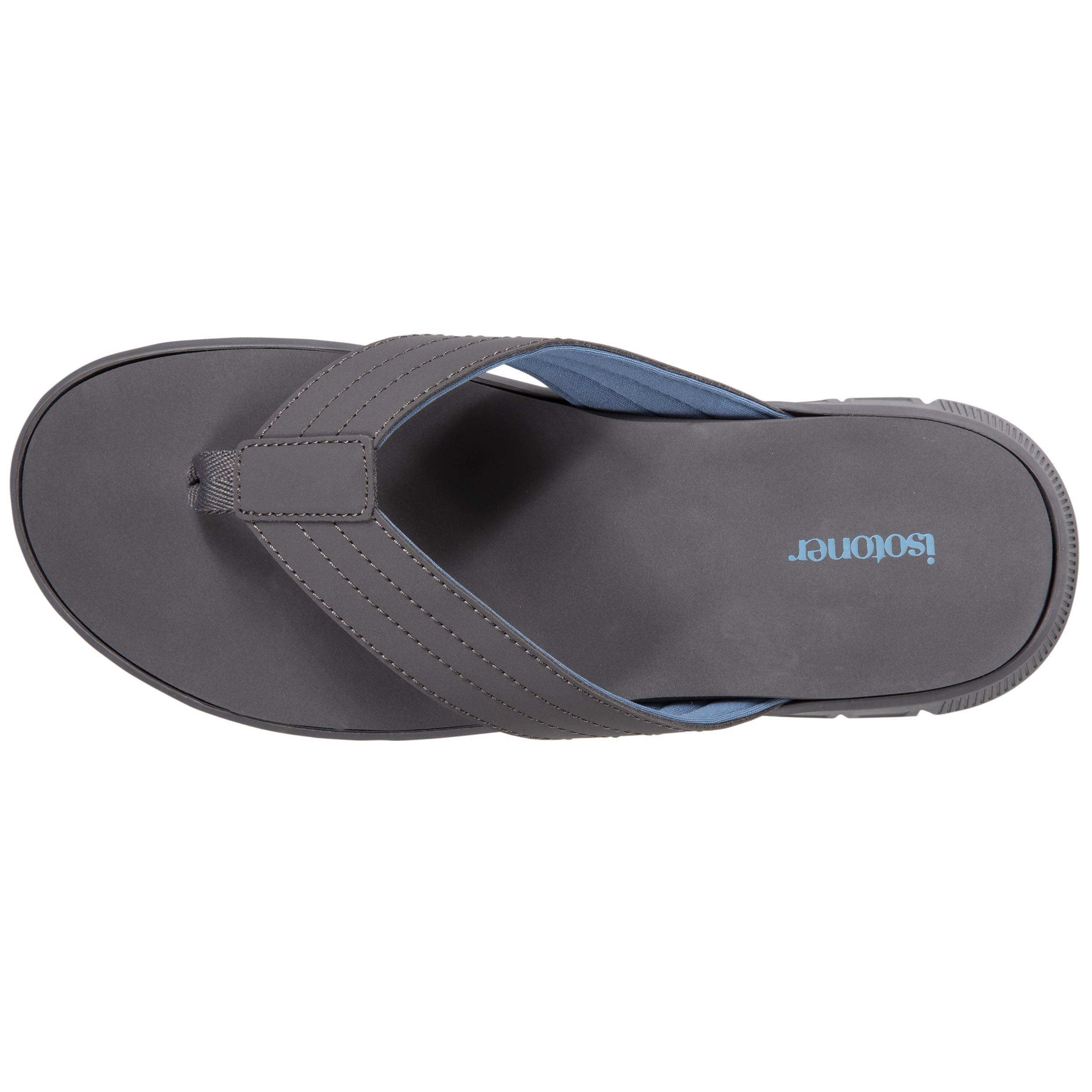 isotoner-tongs-sport-homme-confort-gris image 2