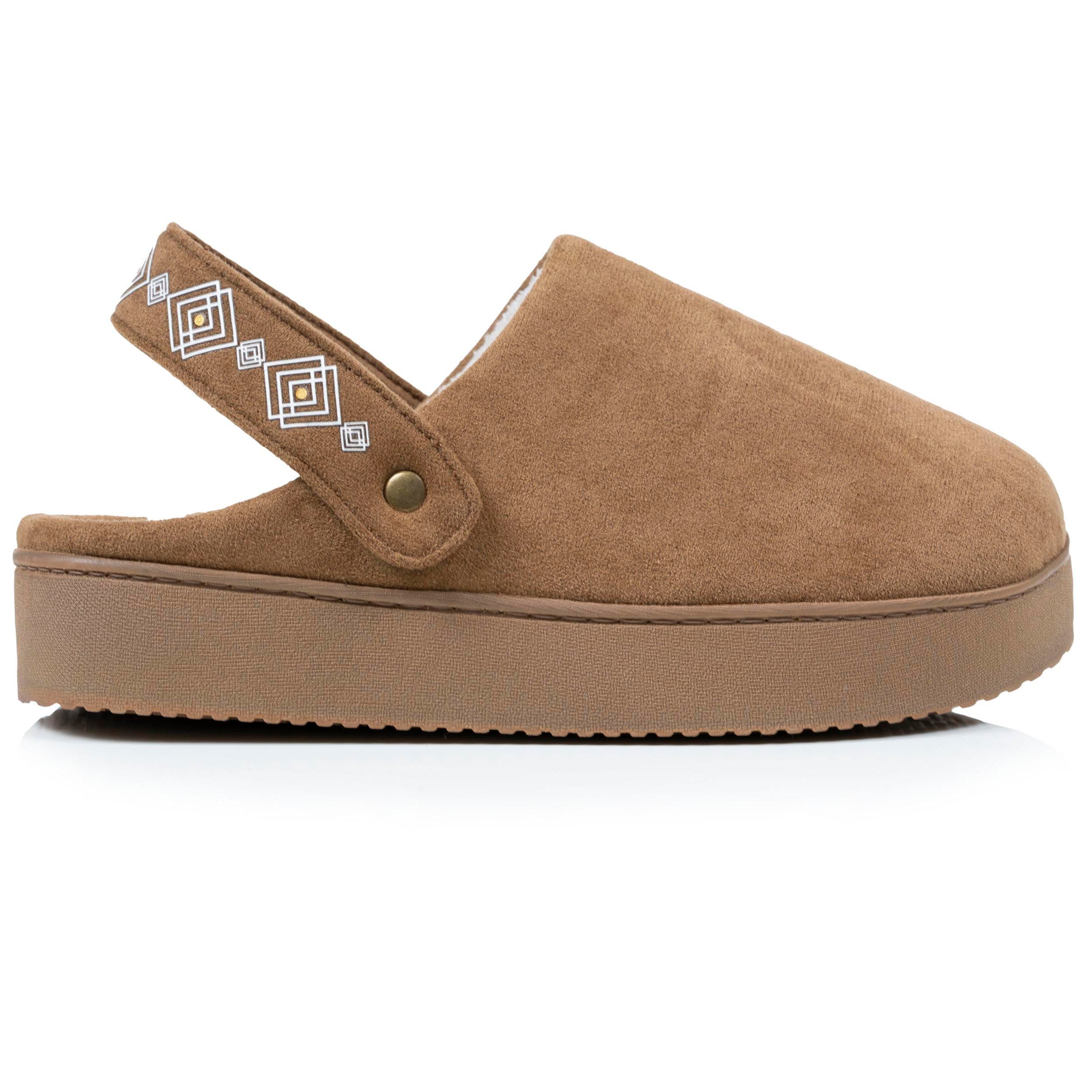isotoner-chaussons-mules-plateforme-femme-camel-2 image 8