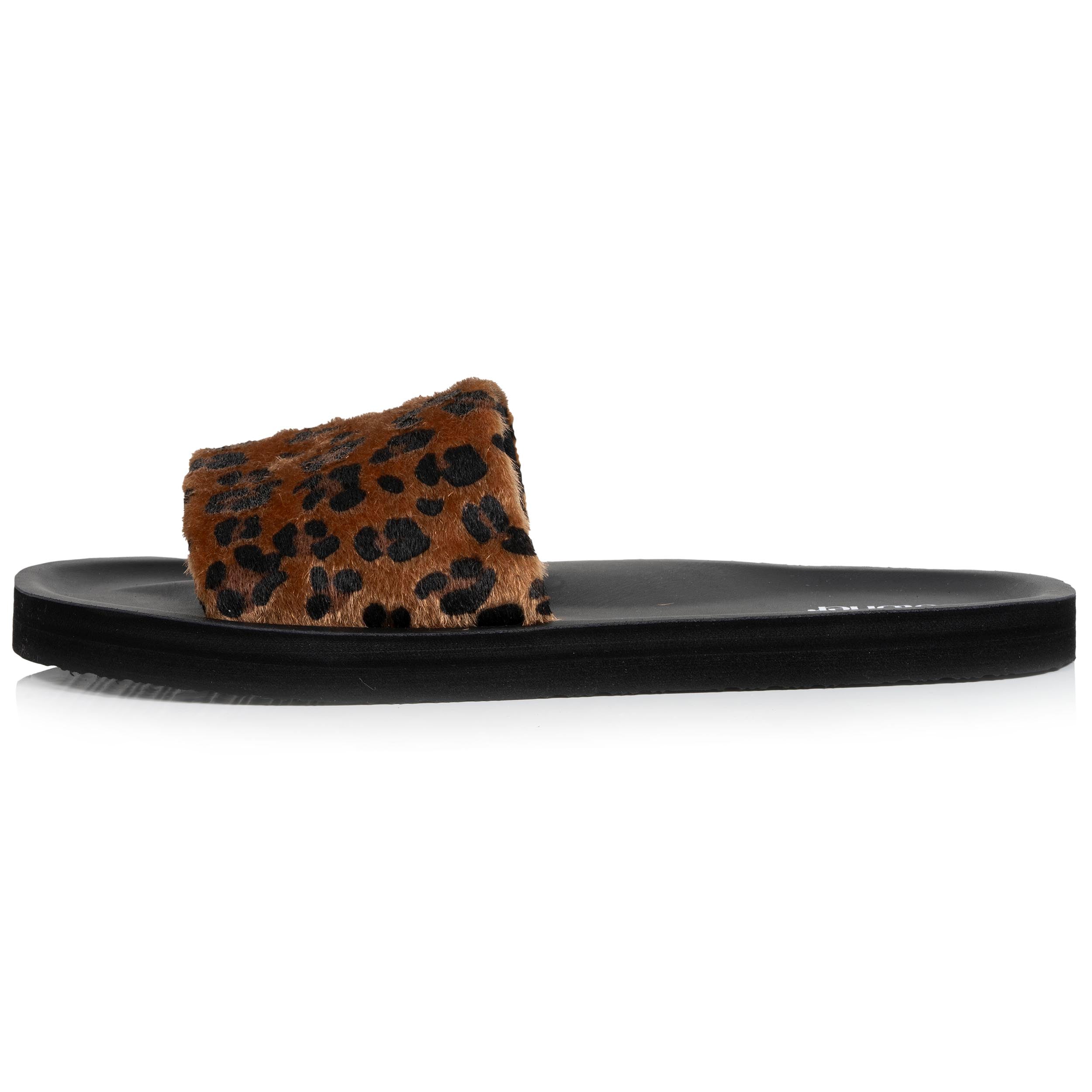 isotoner-mules-femme-moul-es-l-opard-noir image 4