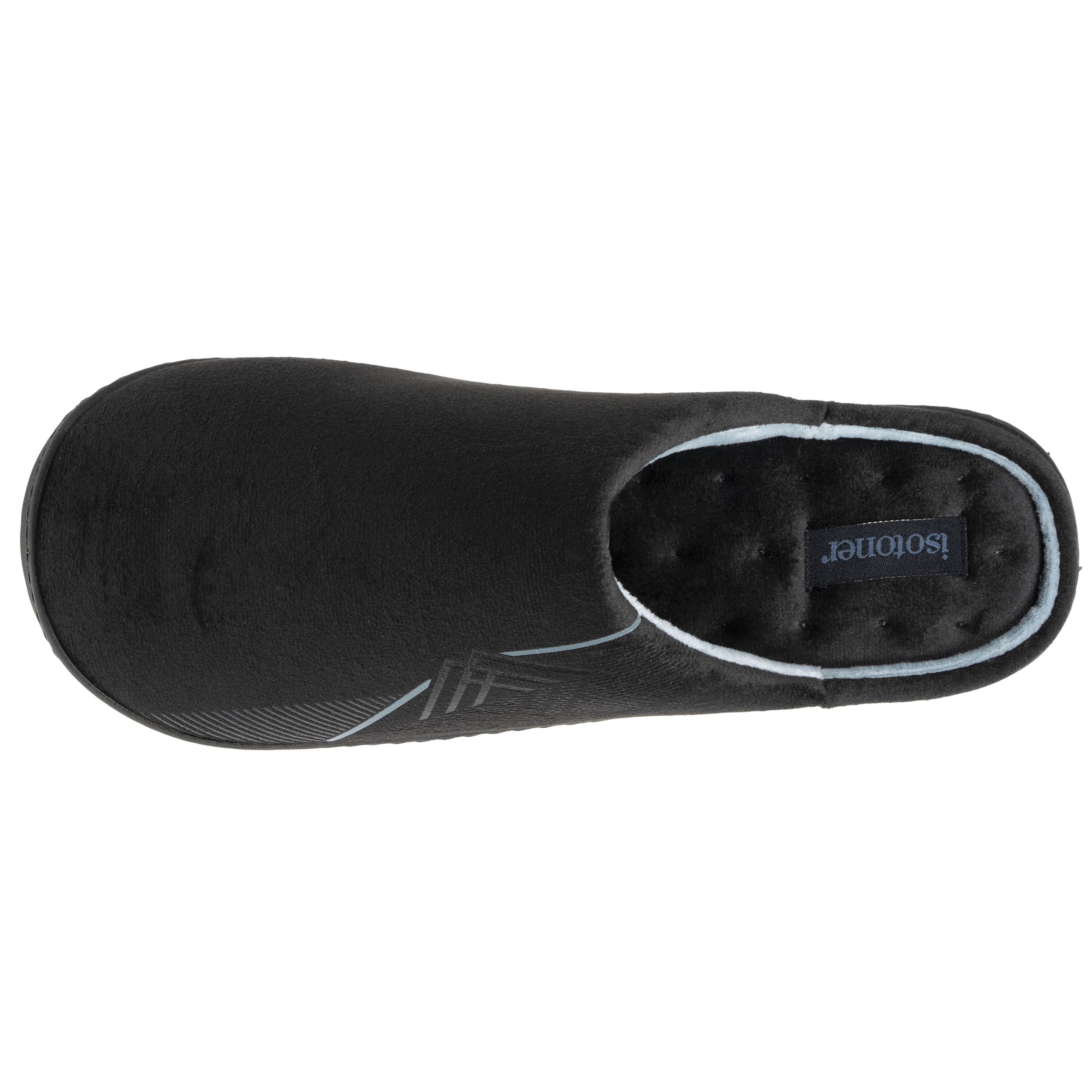 isotoner-chaussons-mules-homme-gris-diamant image 2