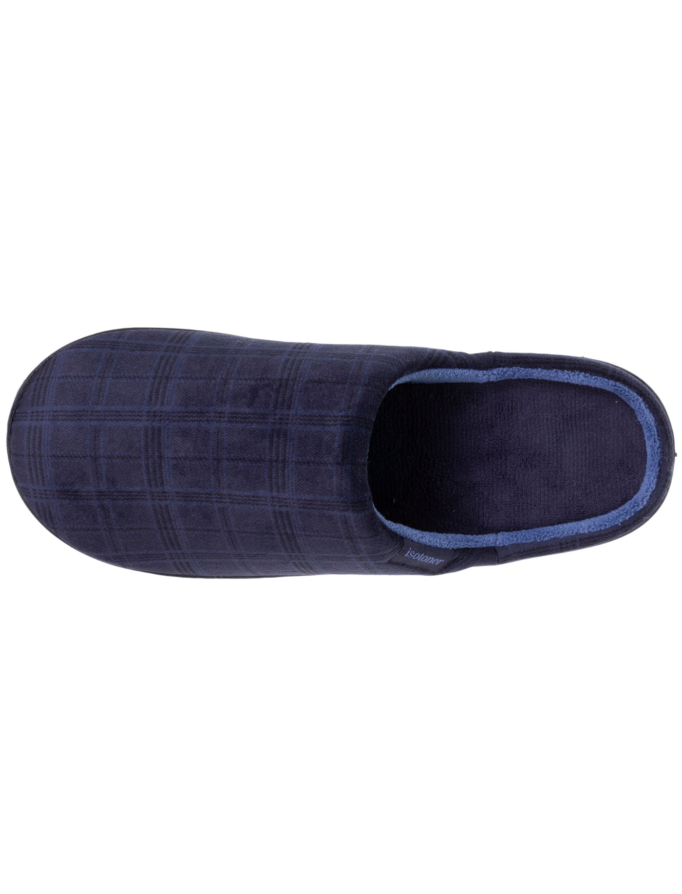 isotoner-mules-chaussons-homme-prince-de-galles-marine-everywear image 7