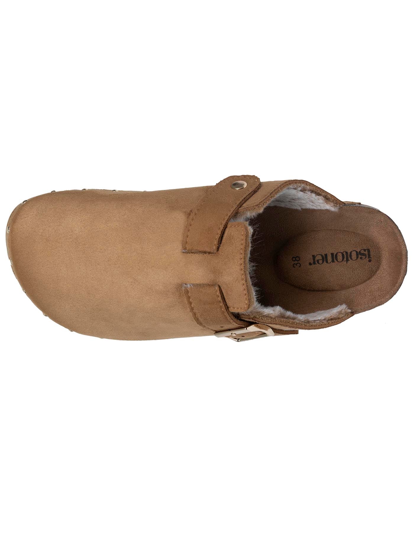 isotoner-sabots-fourr-s-femme-camel-clous image 6