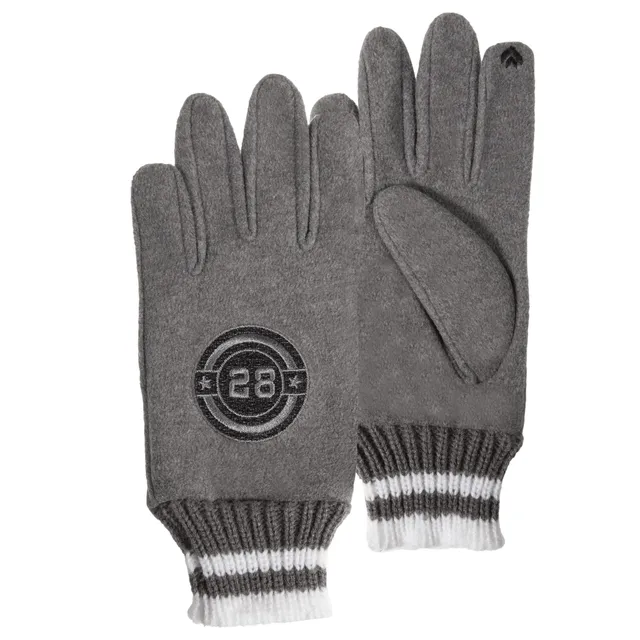 isotoner-gants-enfant-gris-smartouch-10-12-ans-brod-s-tactiles image 1