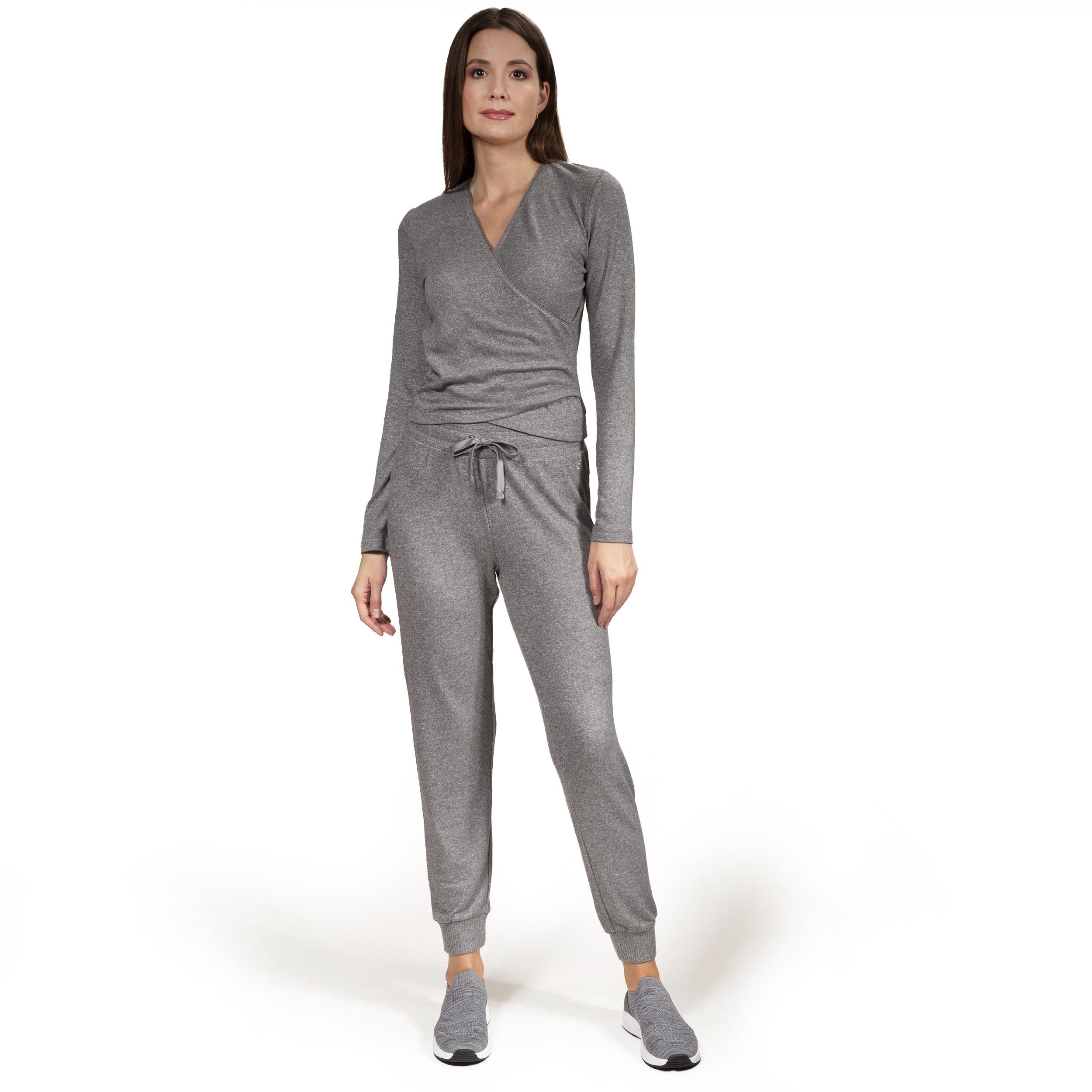 isotoner-pantalon-jogger-femme-gris-chin image 8