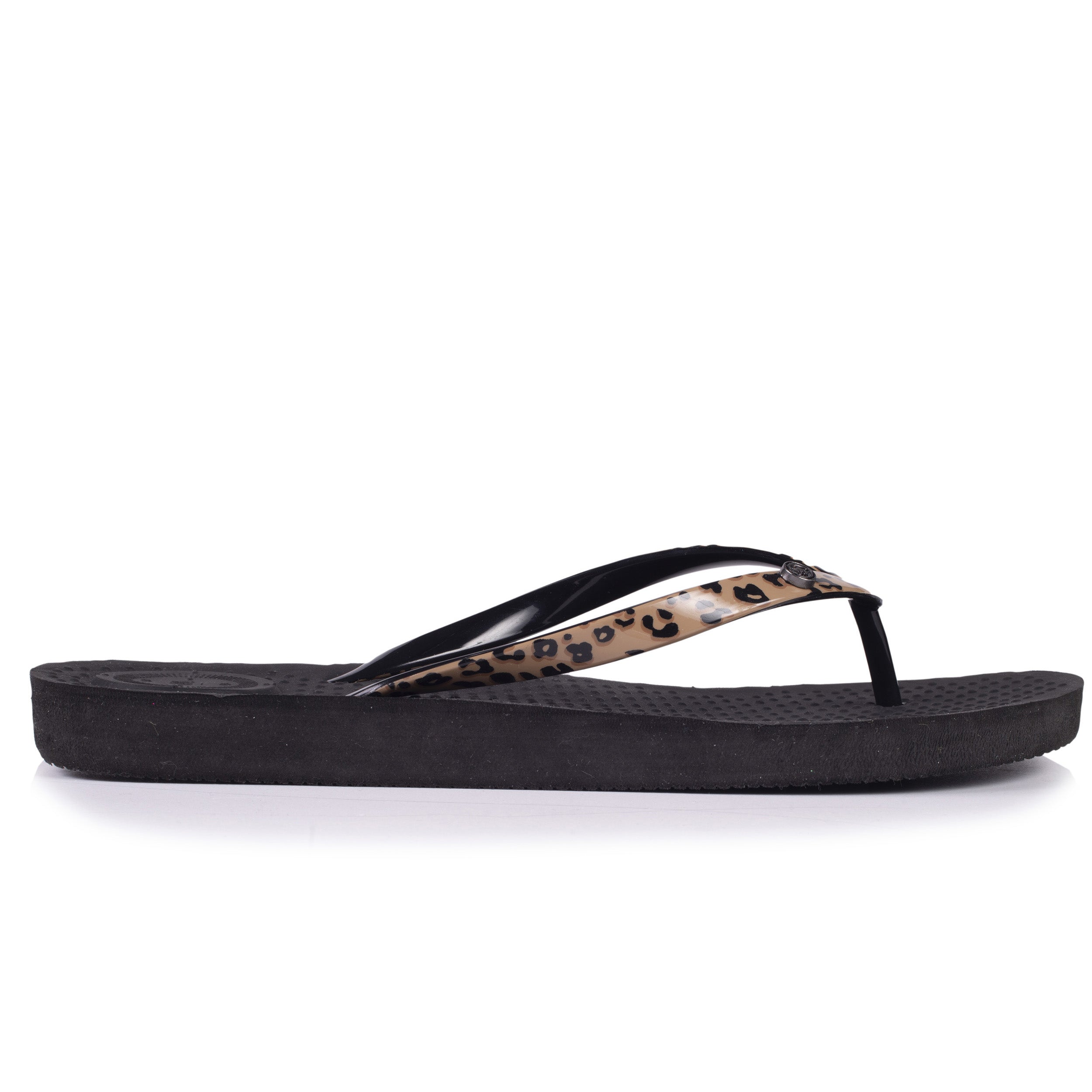 isotoner-tongs-femme-tige-imprim-l-opard-noir-everywear image 8