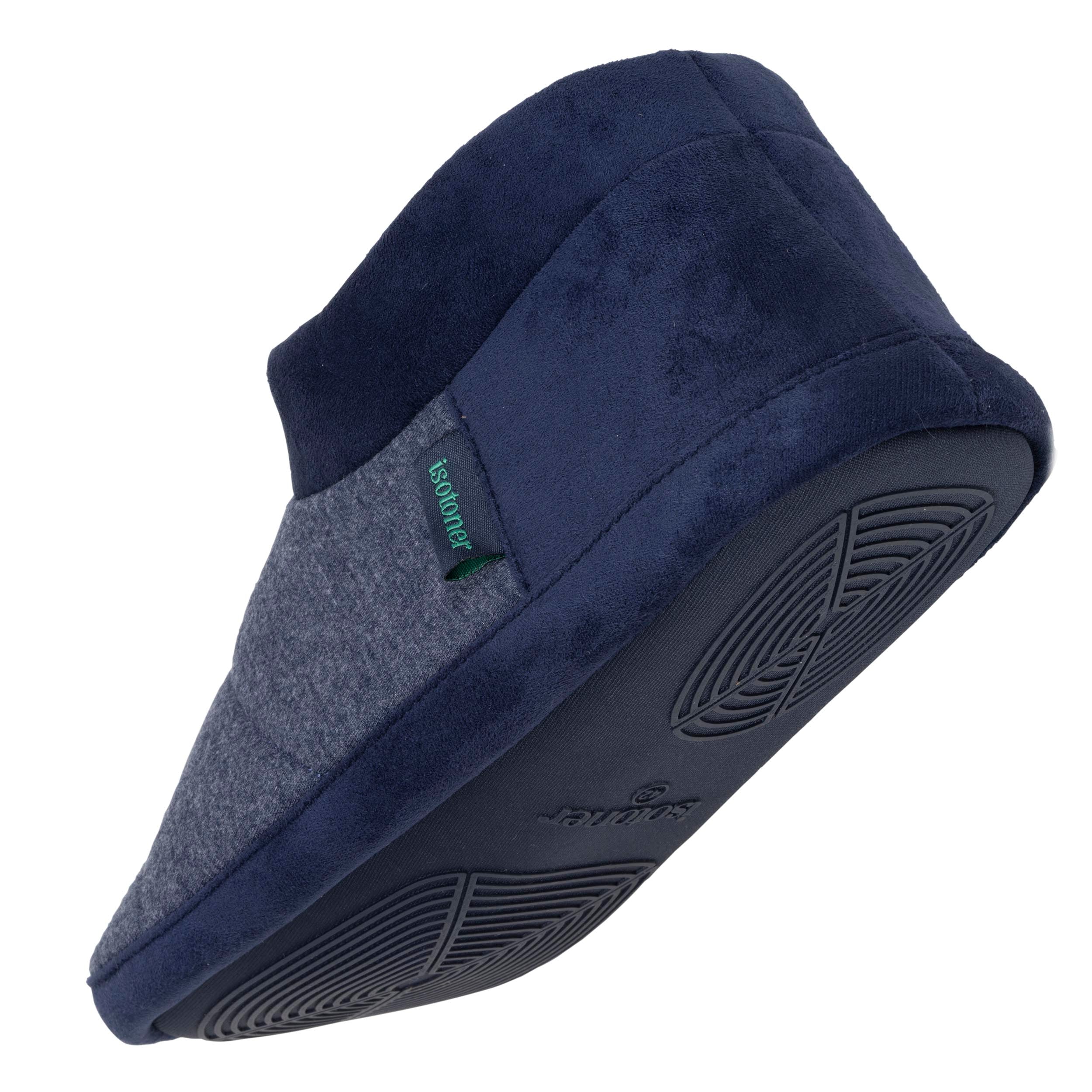 isotoner-chaussons-bottillons-homme-marine-chin-jersey image 5