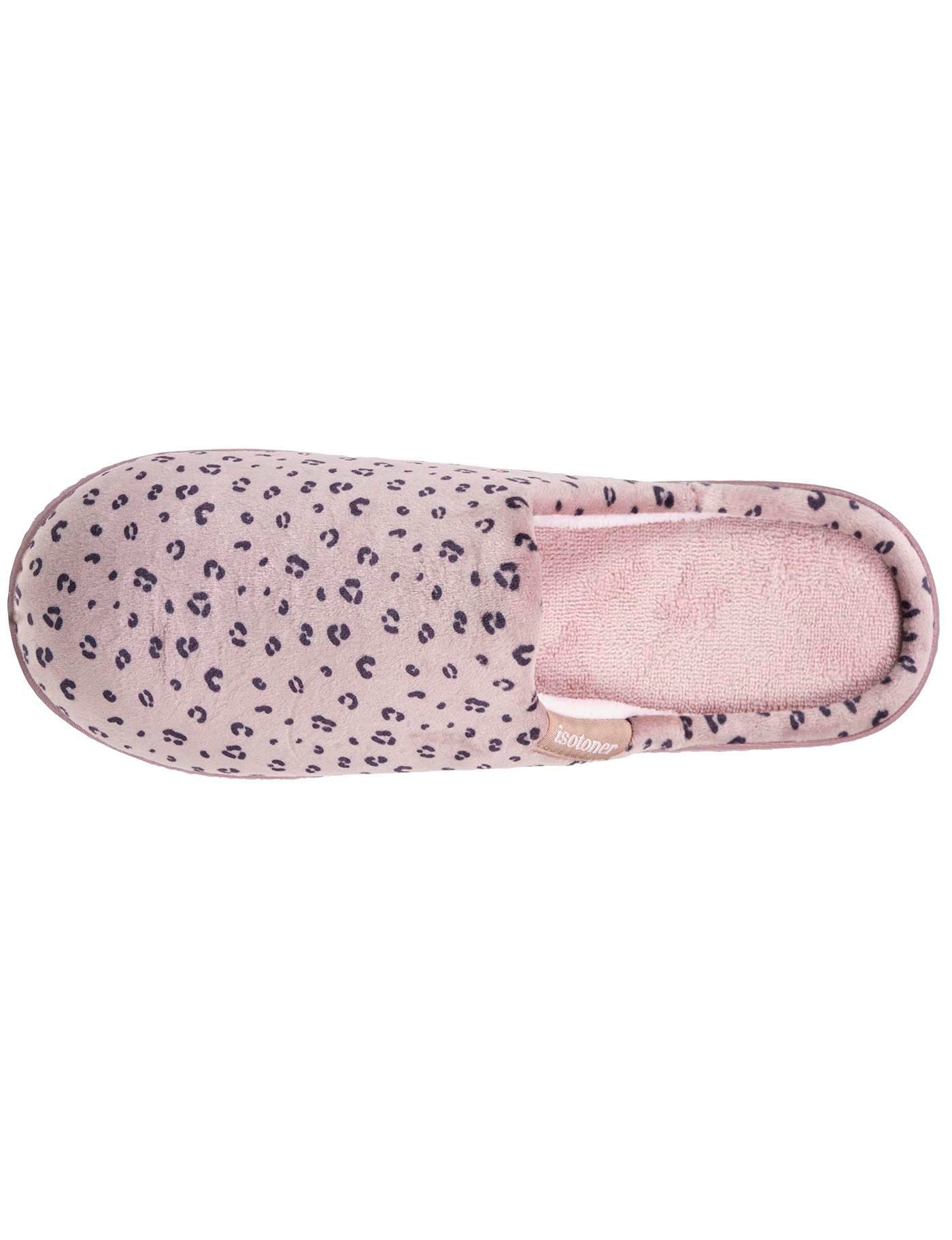 isotoner-chaussons-mules-femme-l-opard-blush image 7