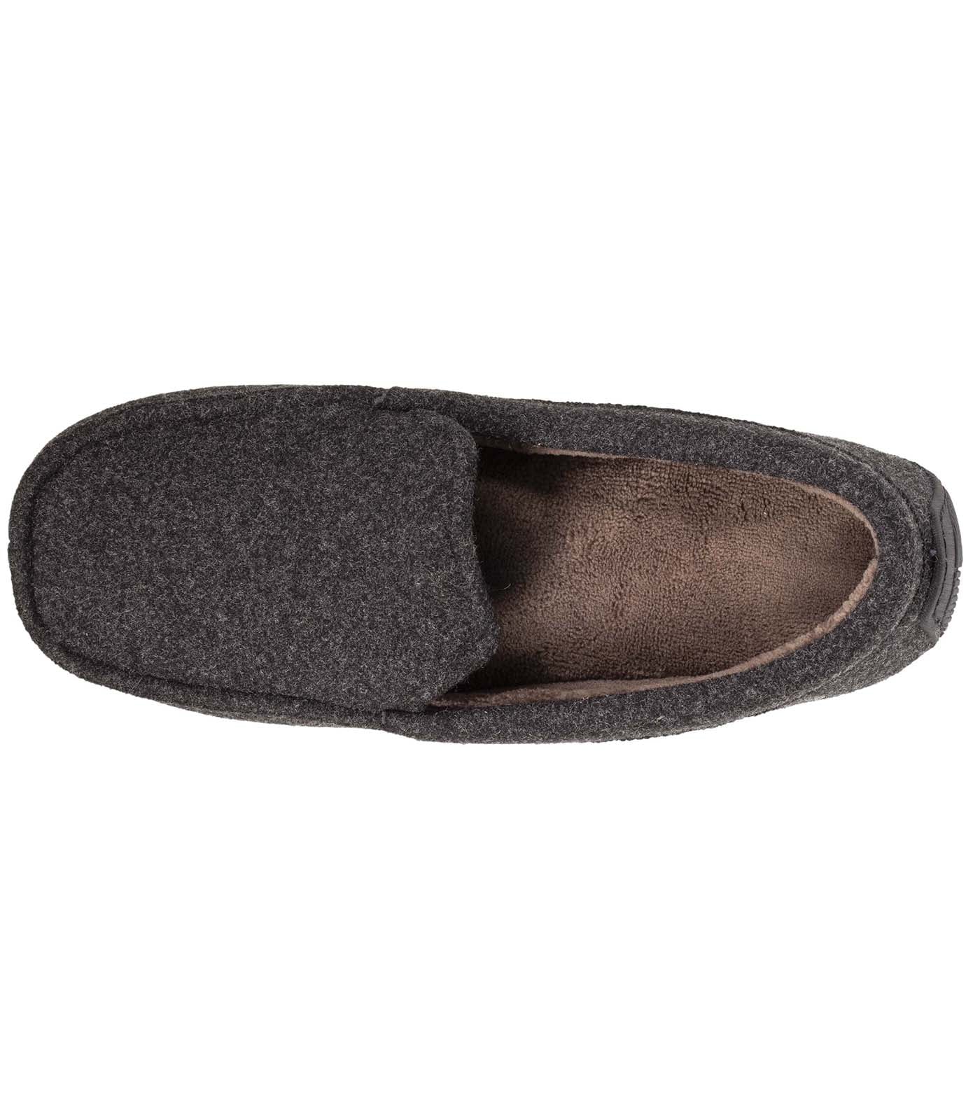 isotoner-chaussons-mocassins-homme-feutrine-gris-chin image 7