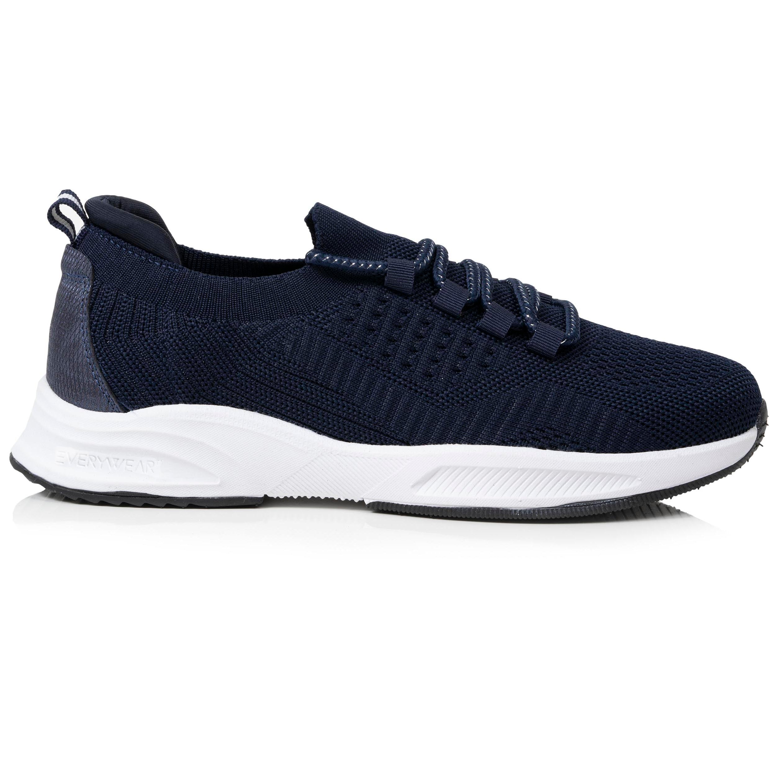 isotoner-baskets-confort-femme-slip-on-lacets-marine-everywear image 8