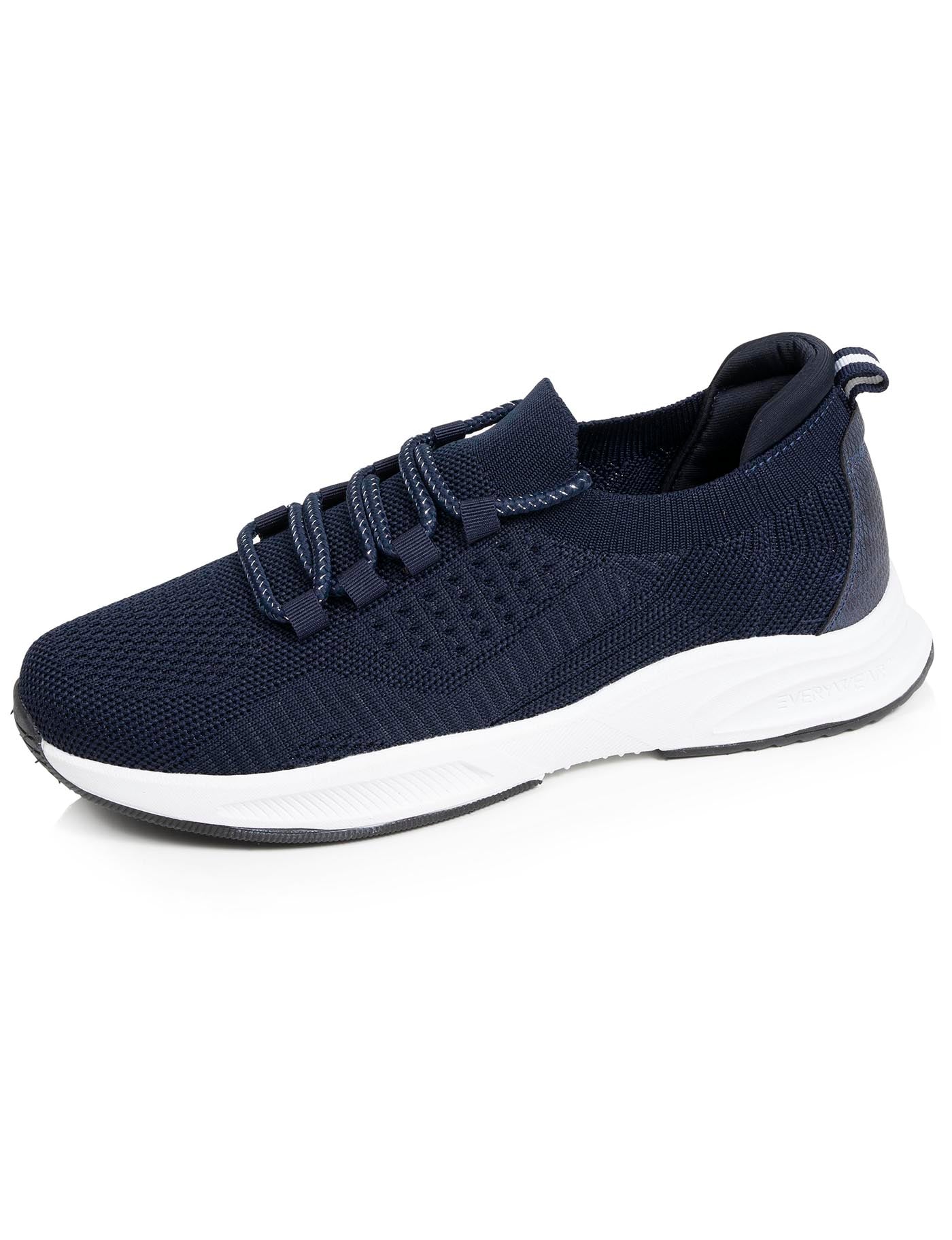 isotoner-baskets-confort-femme-slip-on-lacets-marine-everywear image 6