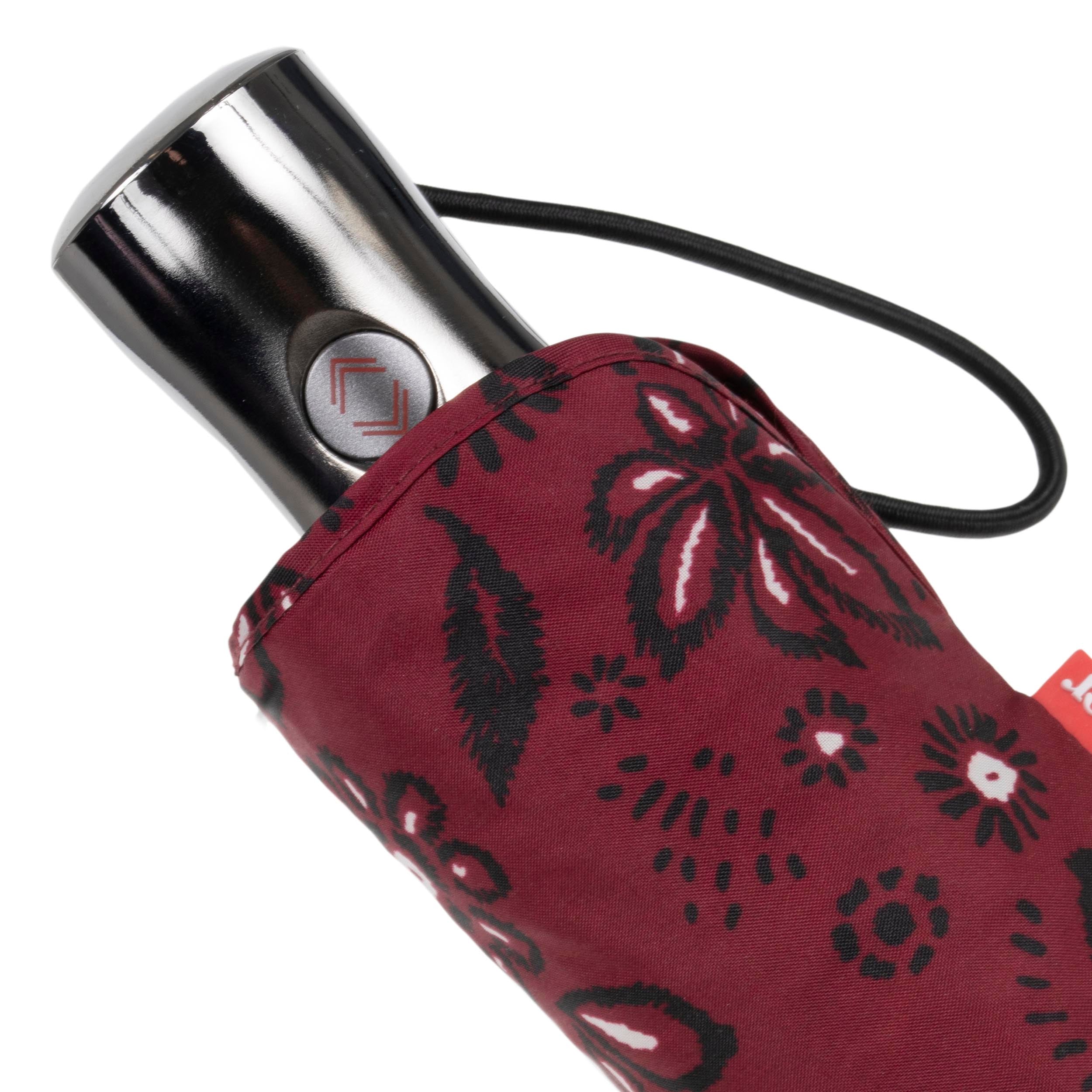 isotoner-parapluie-x-tra-solide-28-cm-bandana-bordeaux-automatique image 5