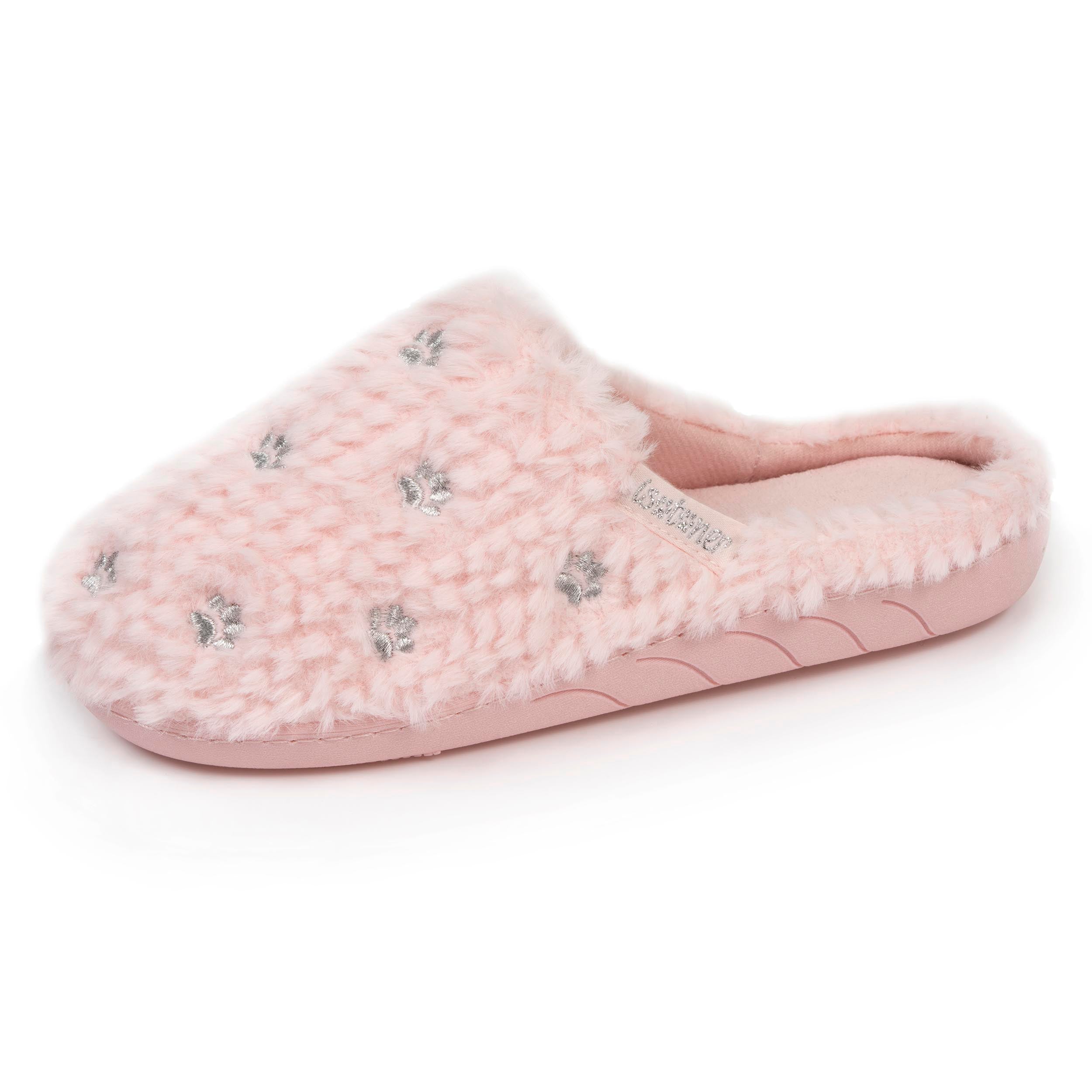 isotoner-chaussons-mules-junior-rose-chat image 1