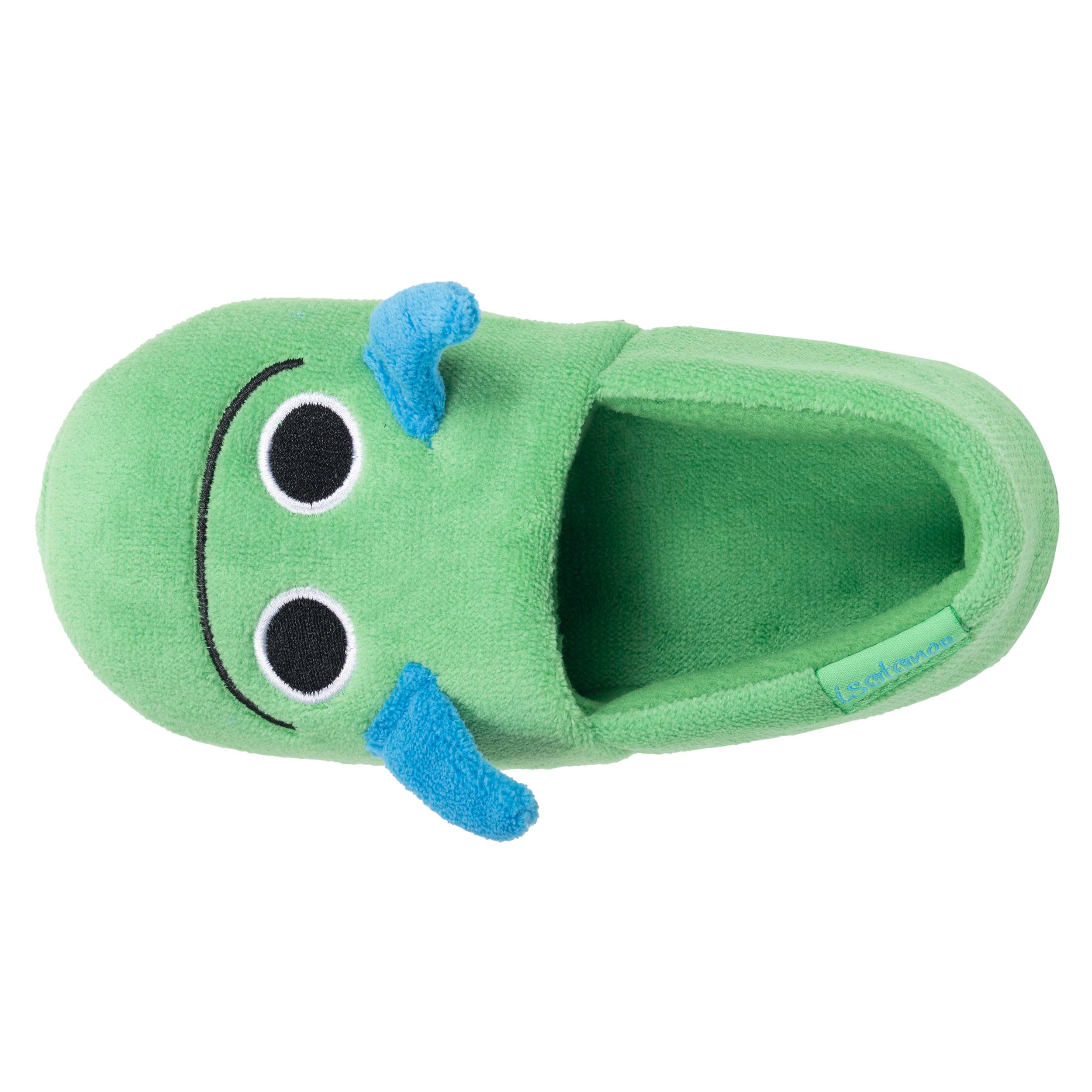 isotoner-chaussons-slippers-enfant-micro-ponge-vert-monstre-gar-on image 2