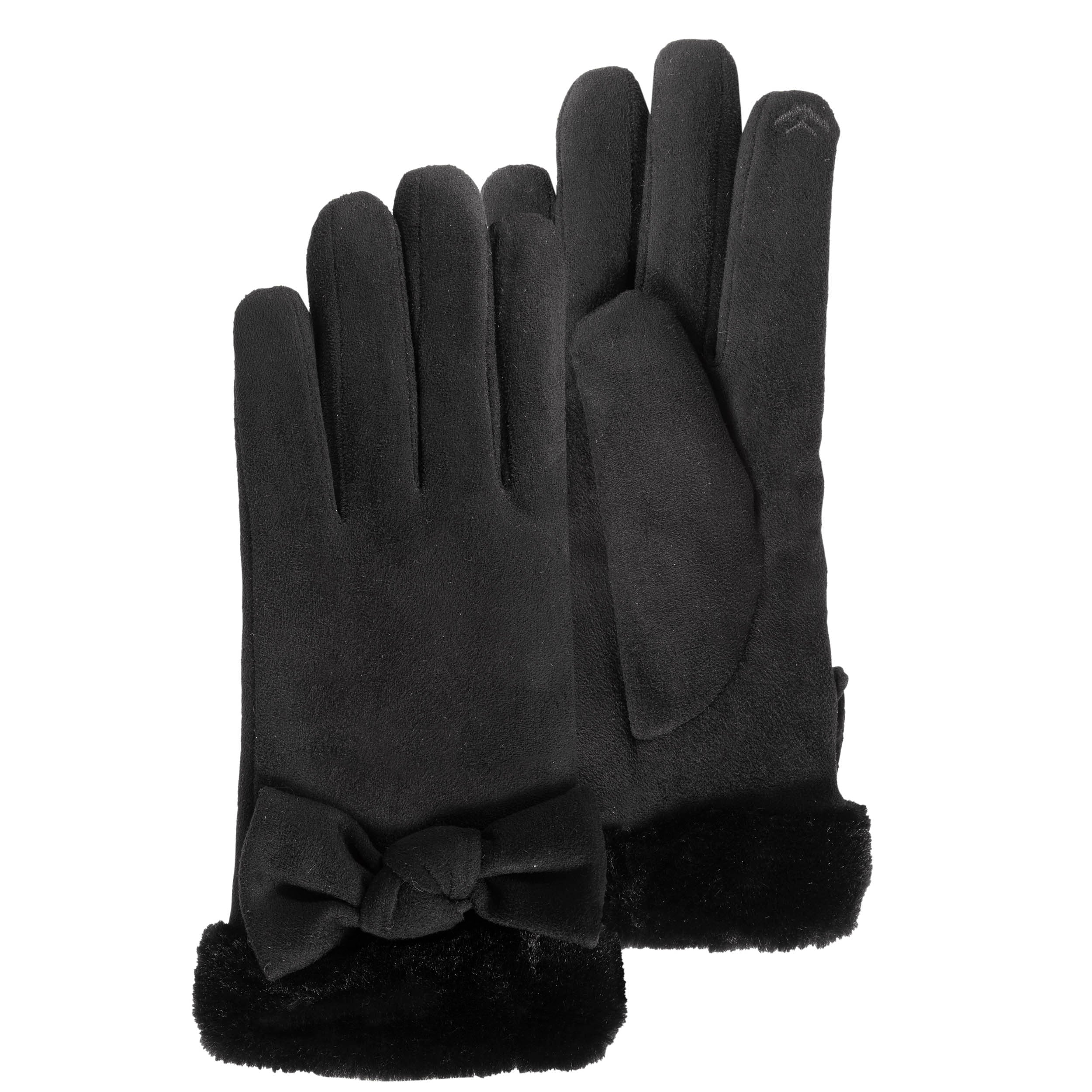 isotoner-gants-femme-ultra-chaud-tactiles-noir image 1