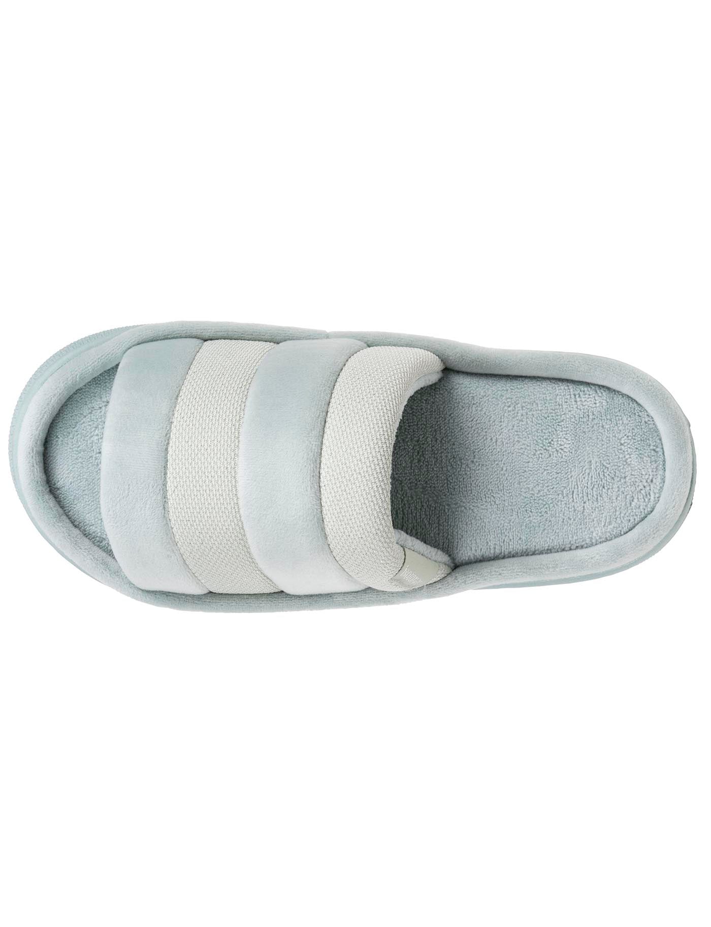 isotoner-chaussons-sandales-femme-bloup-vert-amande image 7