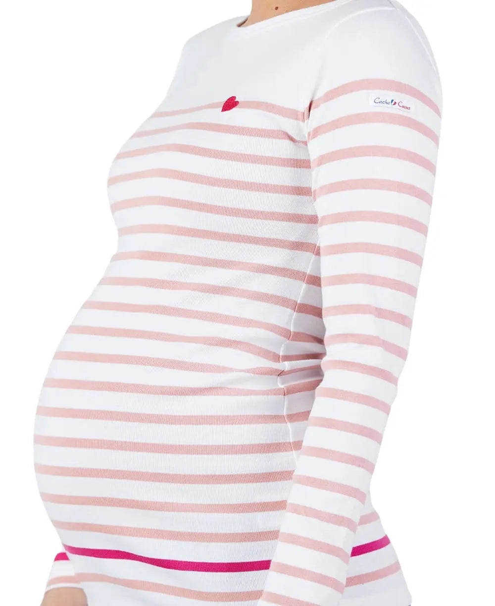 cache-c-ur-marini-re-grossesse-brest-blanc-rose-coton-bio-made-in-france image 2
