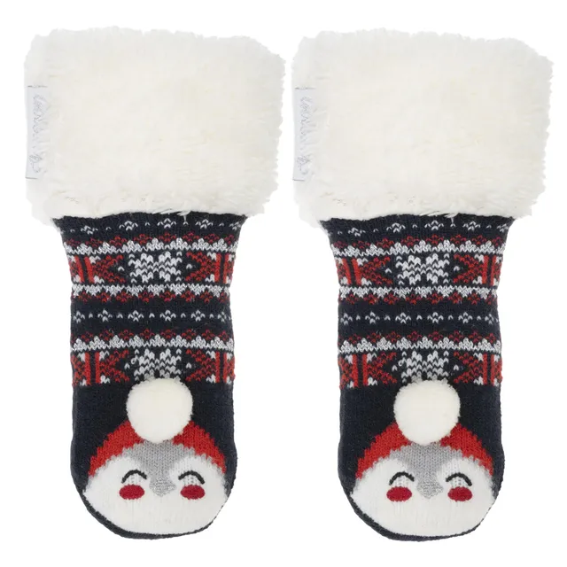 isotoner-chaussettes-fourr-es-enfant-no-l-marine-1-8-ans image 1
