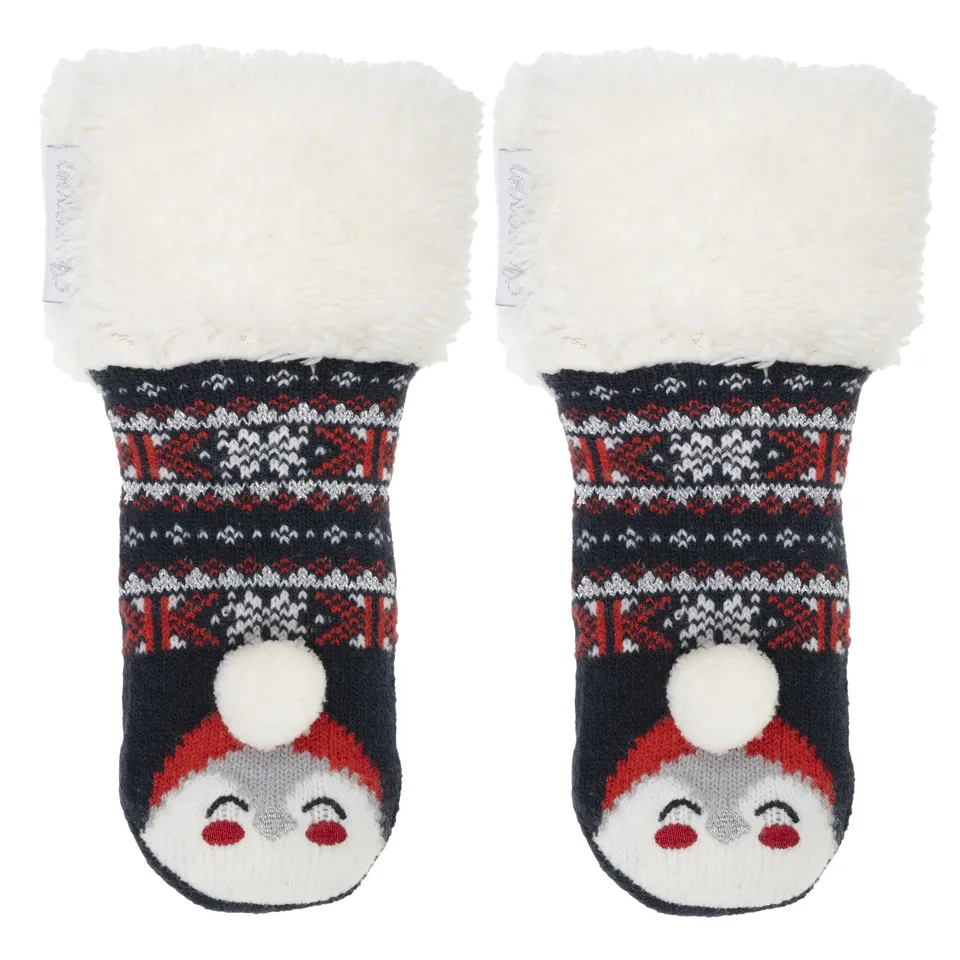 isotoner-chaussettes-fourr-es-enfant-no-l-marine-1-8-ans image 1