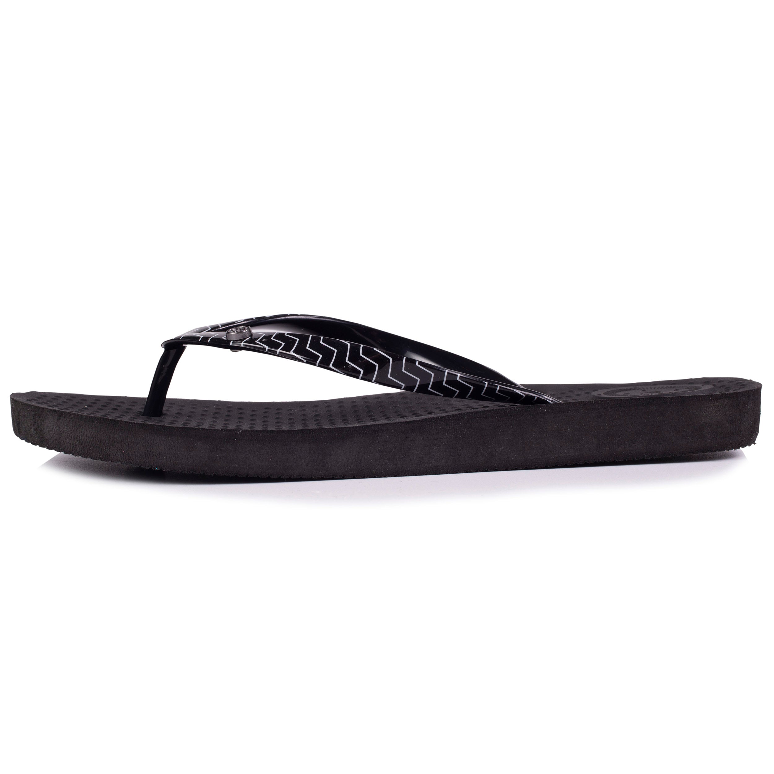isotoner-everywear-tongs-femme-tige-graphique-noir image 3