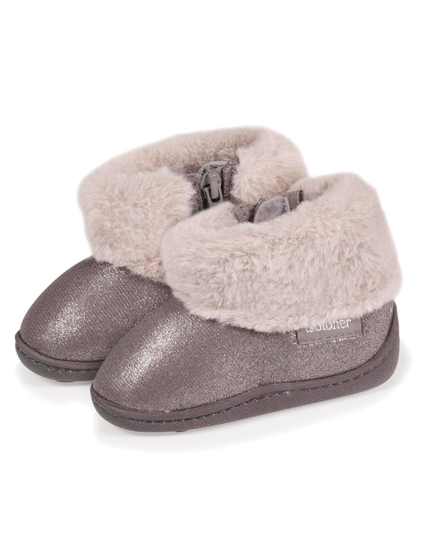 isotoner-chaussons-bottillons-zip-b-b-gris-iris image 6