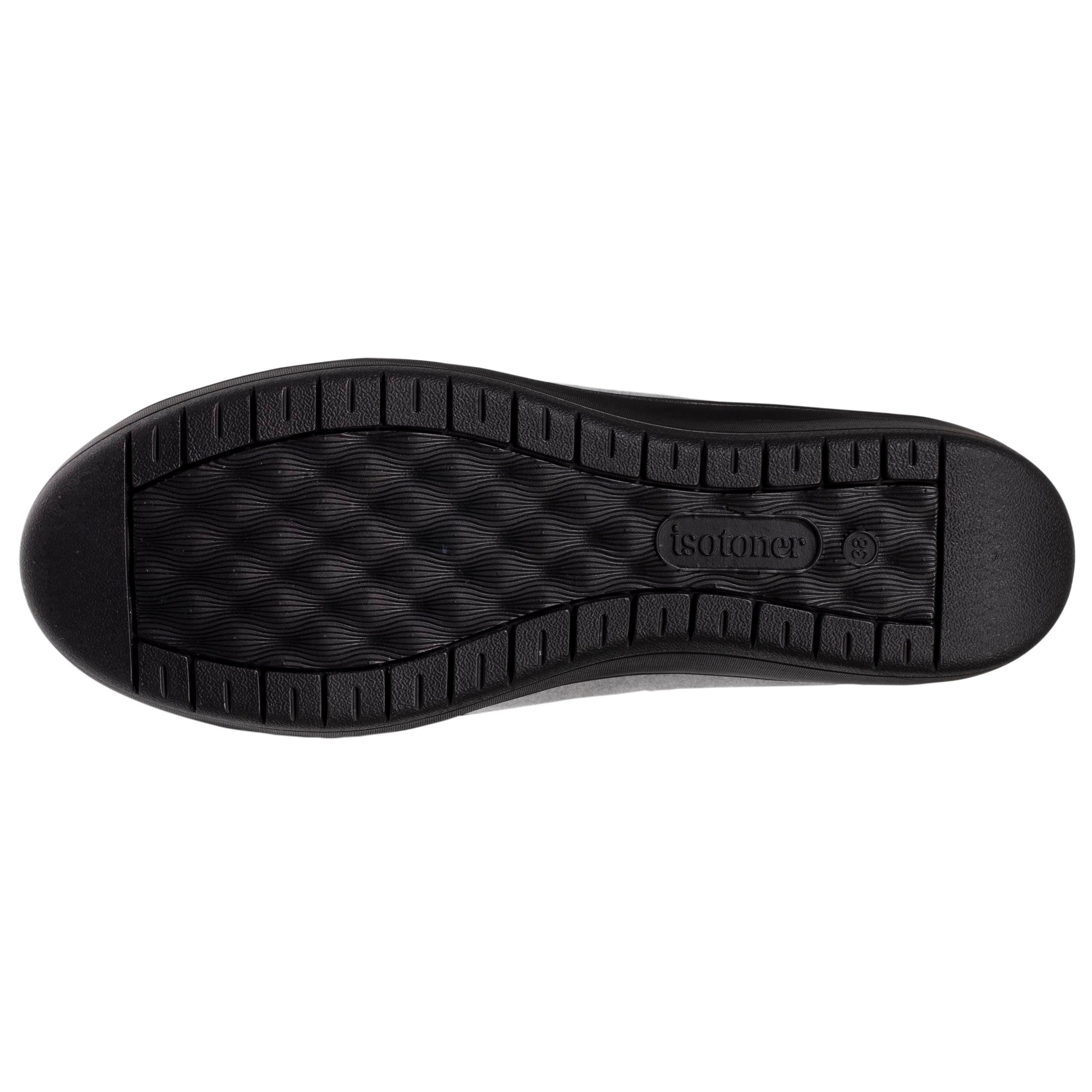 isotoner-chaussons-slippers-talon-femme-gris-chat-4-5-cm image 4