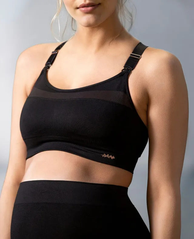 cache-c-ur-brassi-re-sport-grossesse-et-allaitement-woma-noir image 1