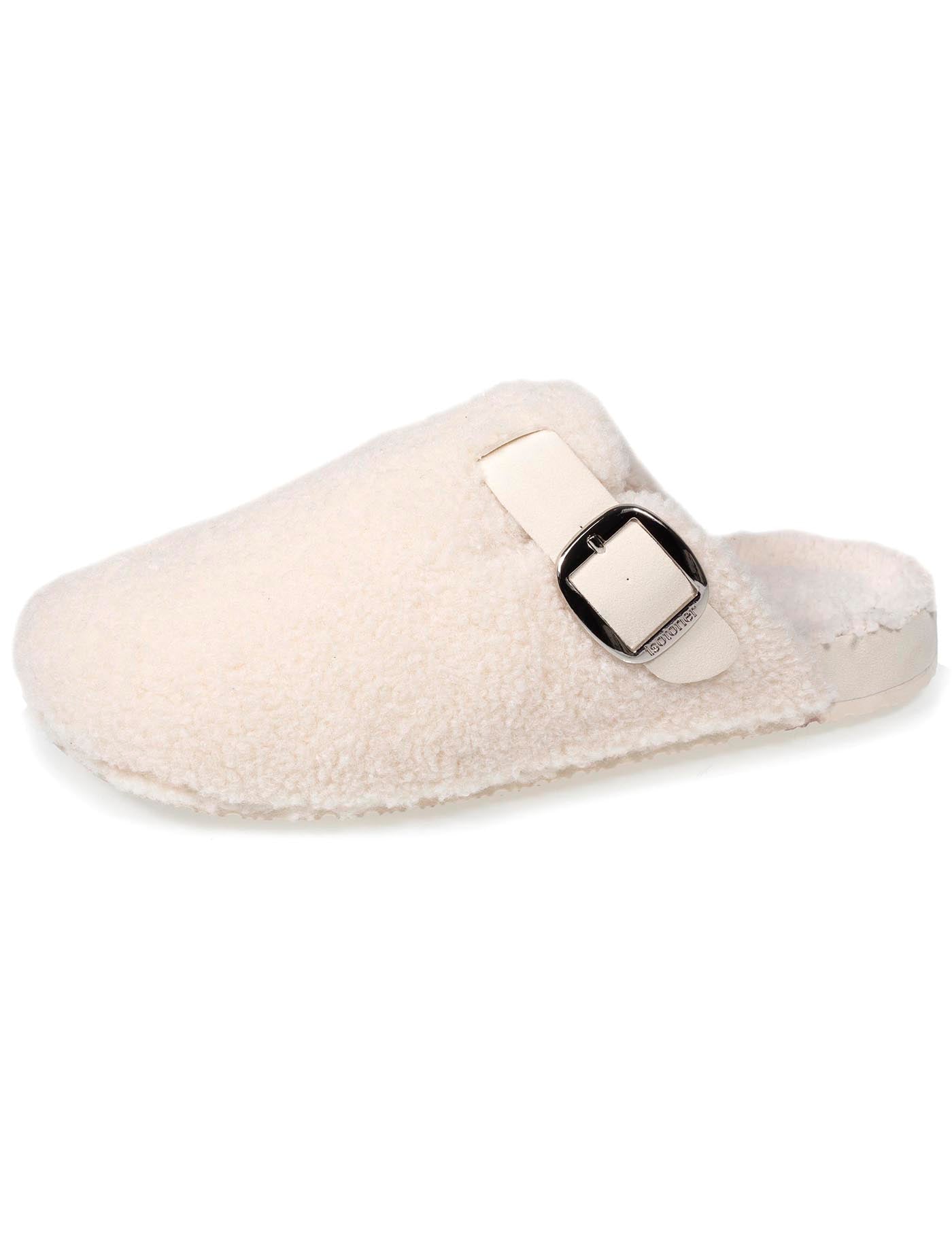 isotoner-chaussons-mules-femme-sherpa-ivoire-everywear image 6
