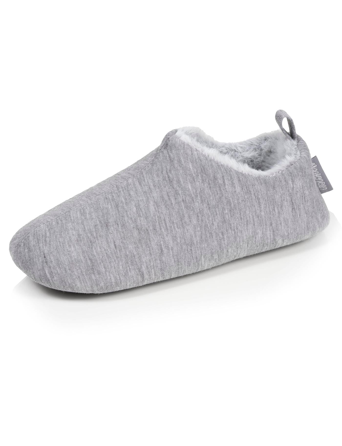 isotoner-chaussons-bottillons-femme-gris-chin-jersey image 6